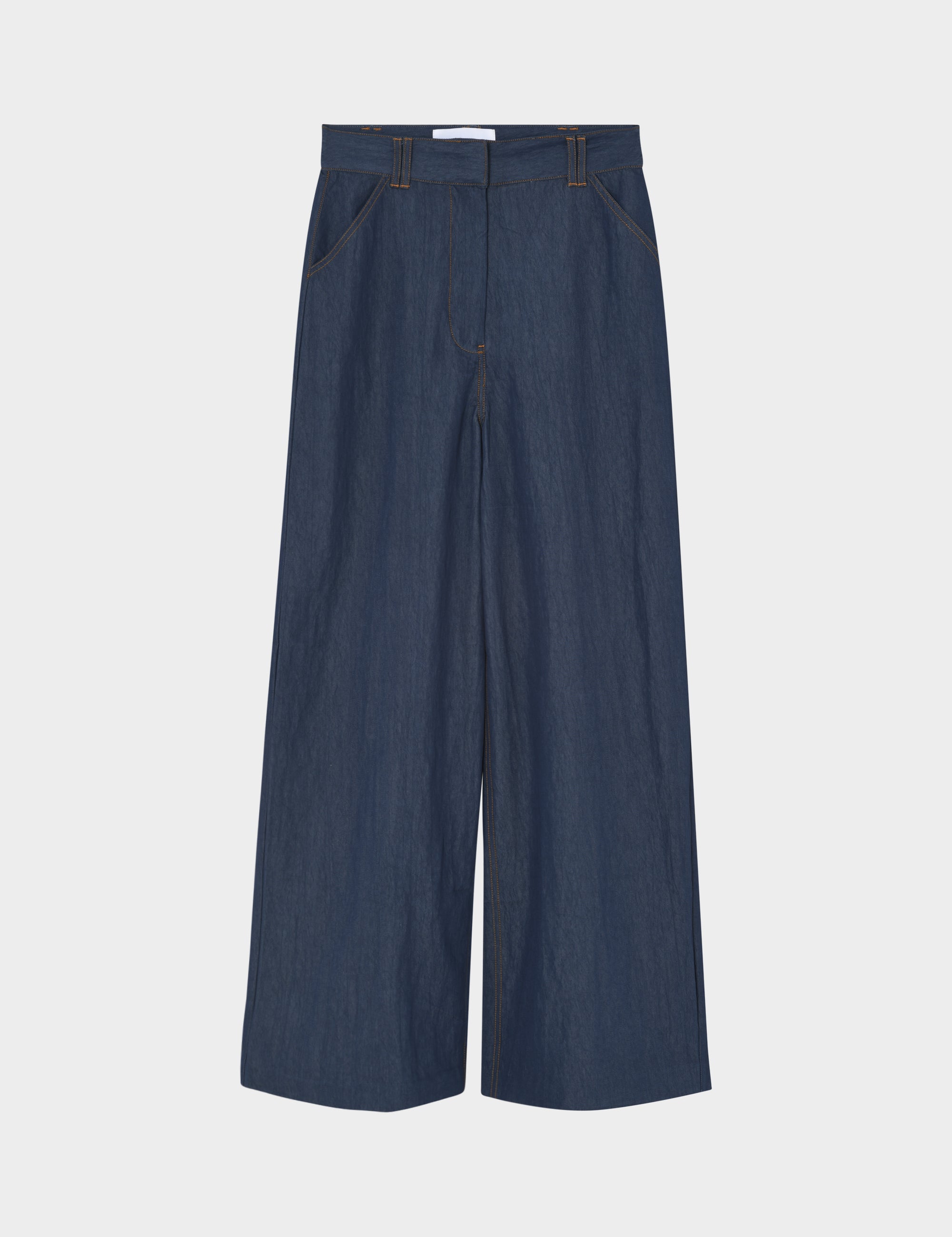 2NDDAY 2ND Blanka -Structure Viscose - Pants Pants 193864 Mazarine Blue