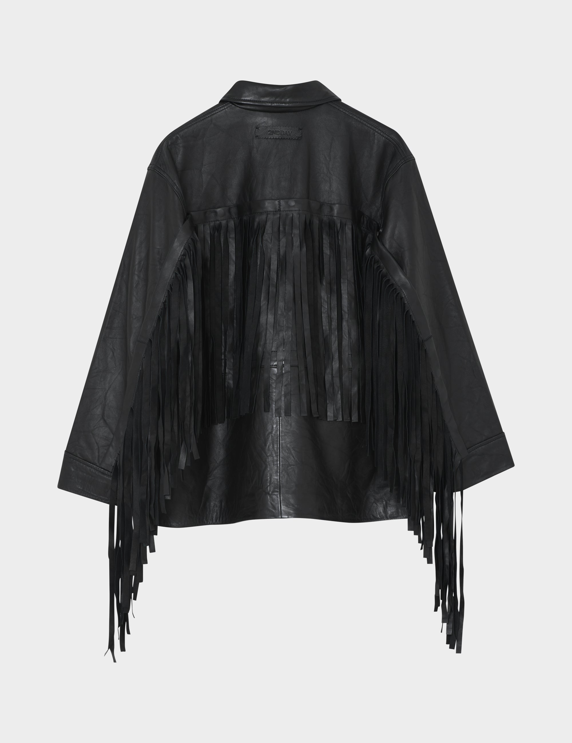 2NDDAY 2ND Brucet - Fine Leather - Jacket Jacket 194008 Meteorite (Black)
