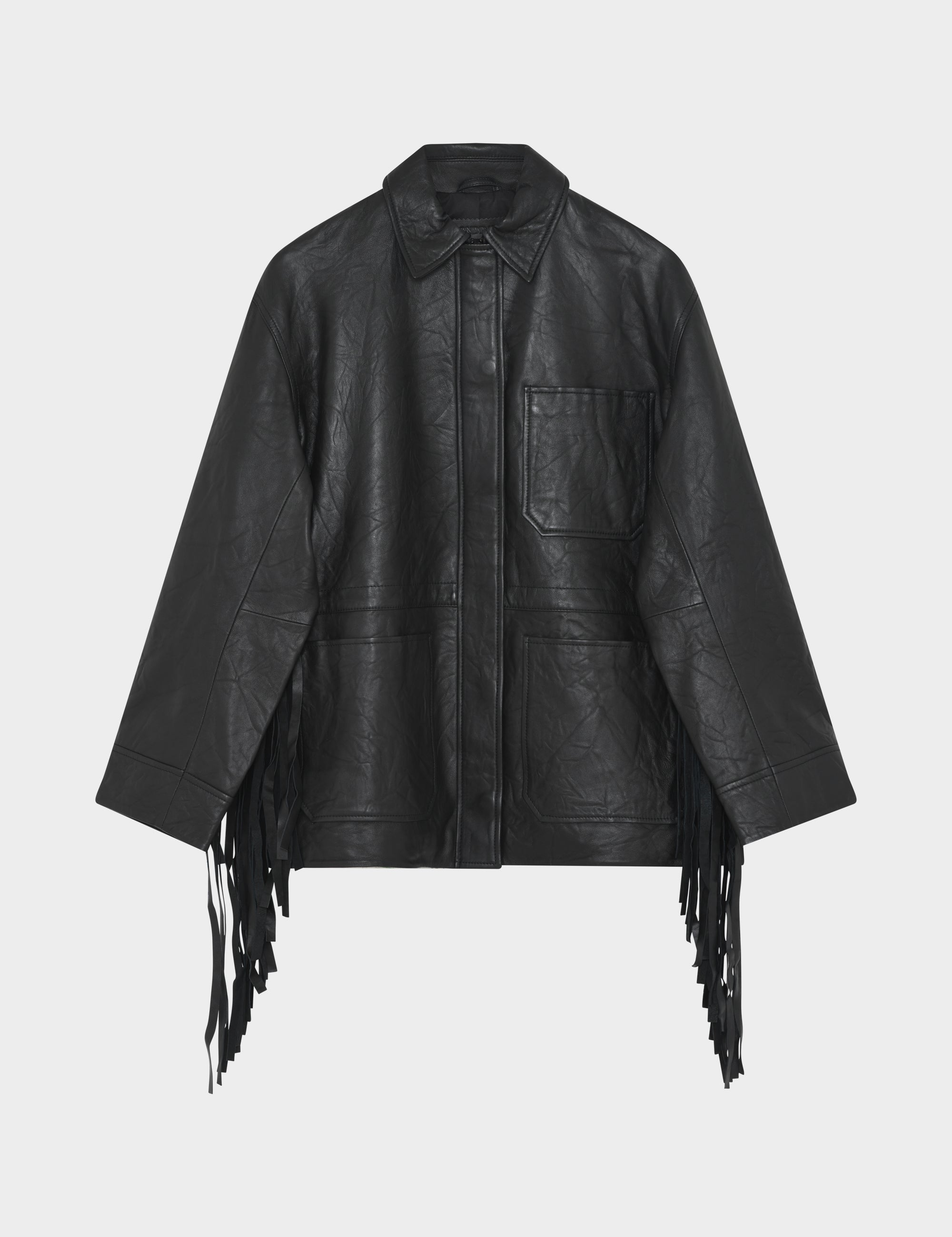 2NDDAY 2ND Brucet - Fine Leather - Jacket Jacket 194008 Meteorite (Black)