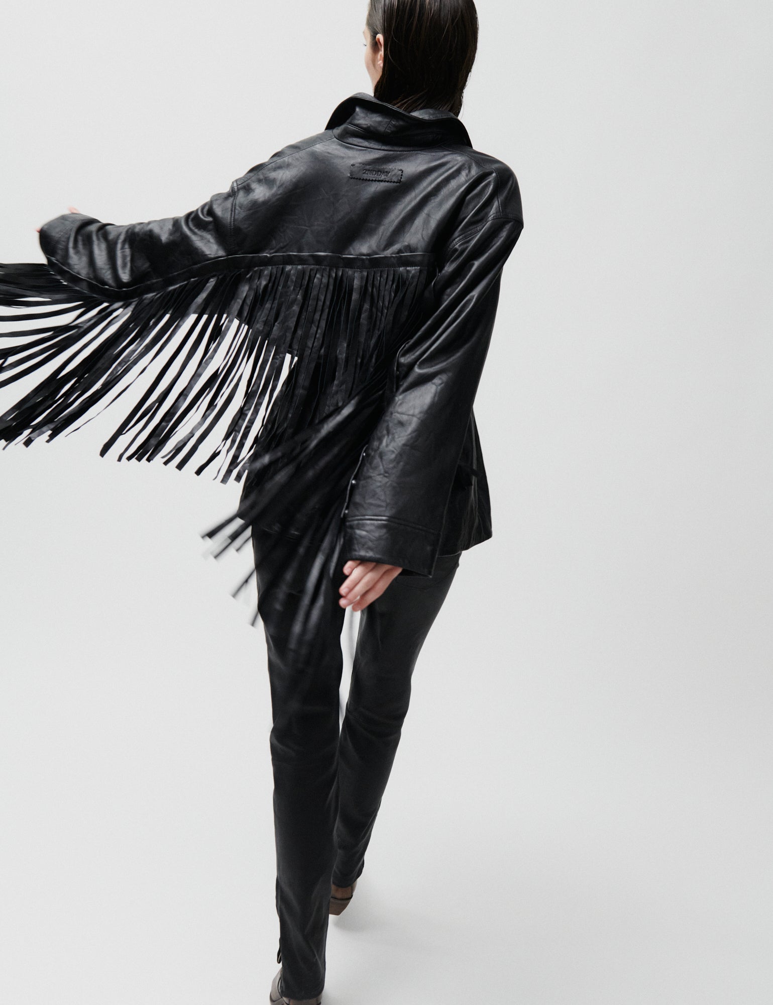2NDDAY 2ND Brucet - Fine Leather - Jacket Jacket 194008 Meteorite (Black)