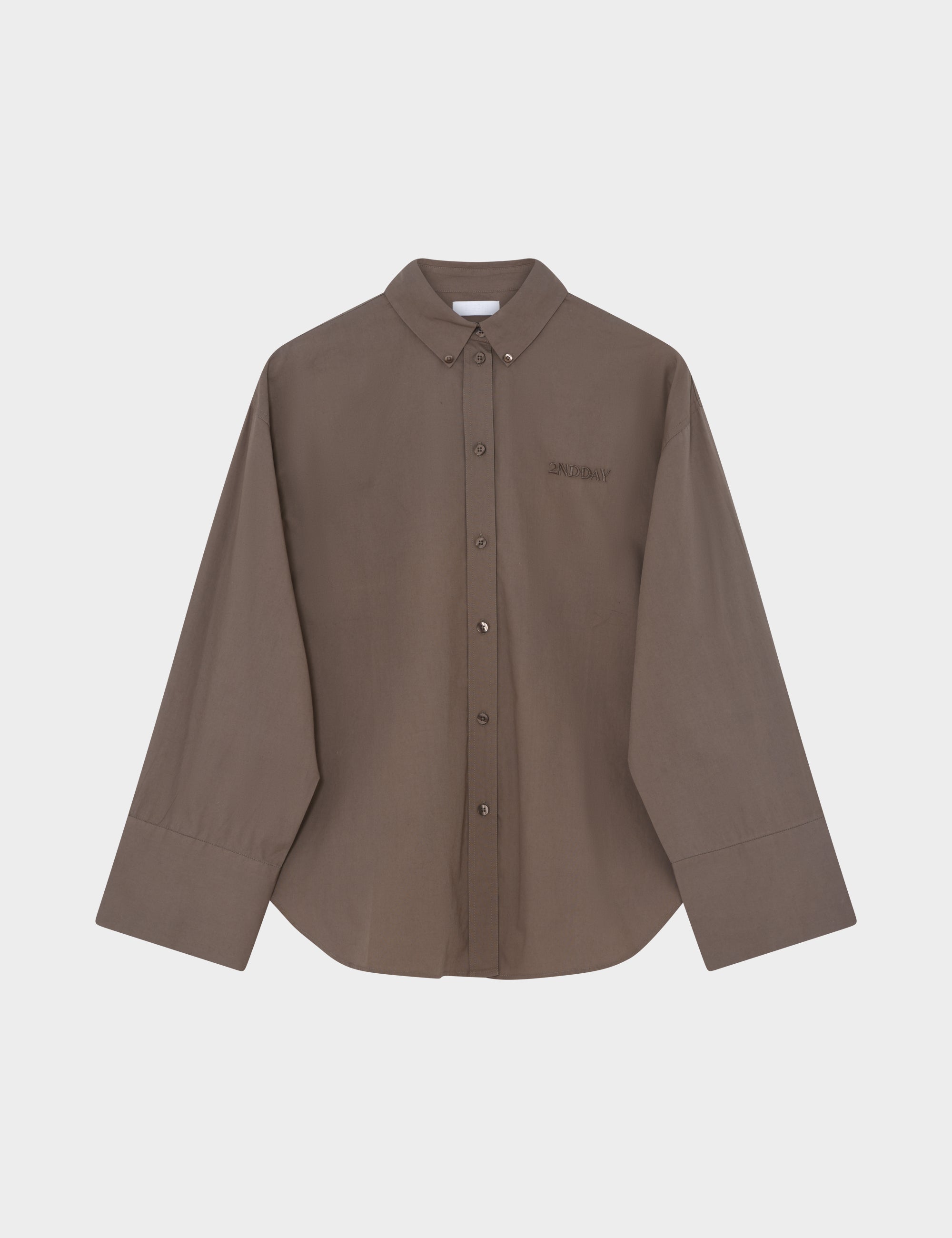 2NDDAY 2ND Clarome - Fine Crispy poplin Shirts & Blouses 181112 Walnut