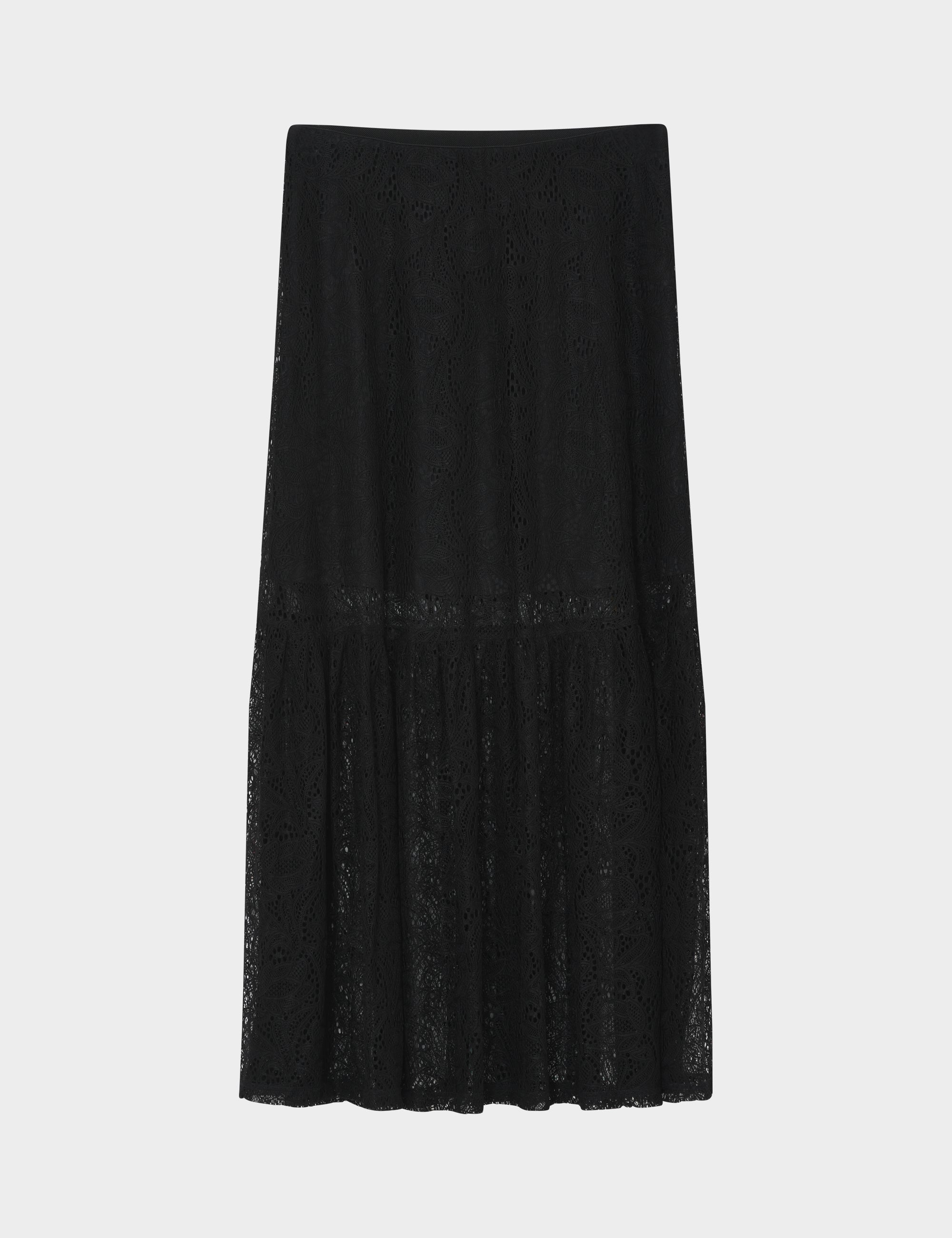 2NDDAY 2ND Cleam - Airy Lace - Skirt Skirt 190303 Black