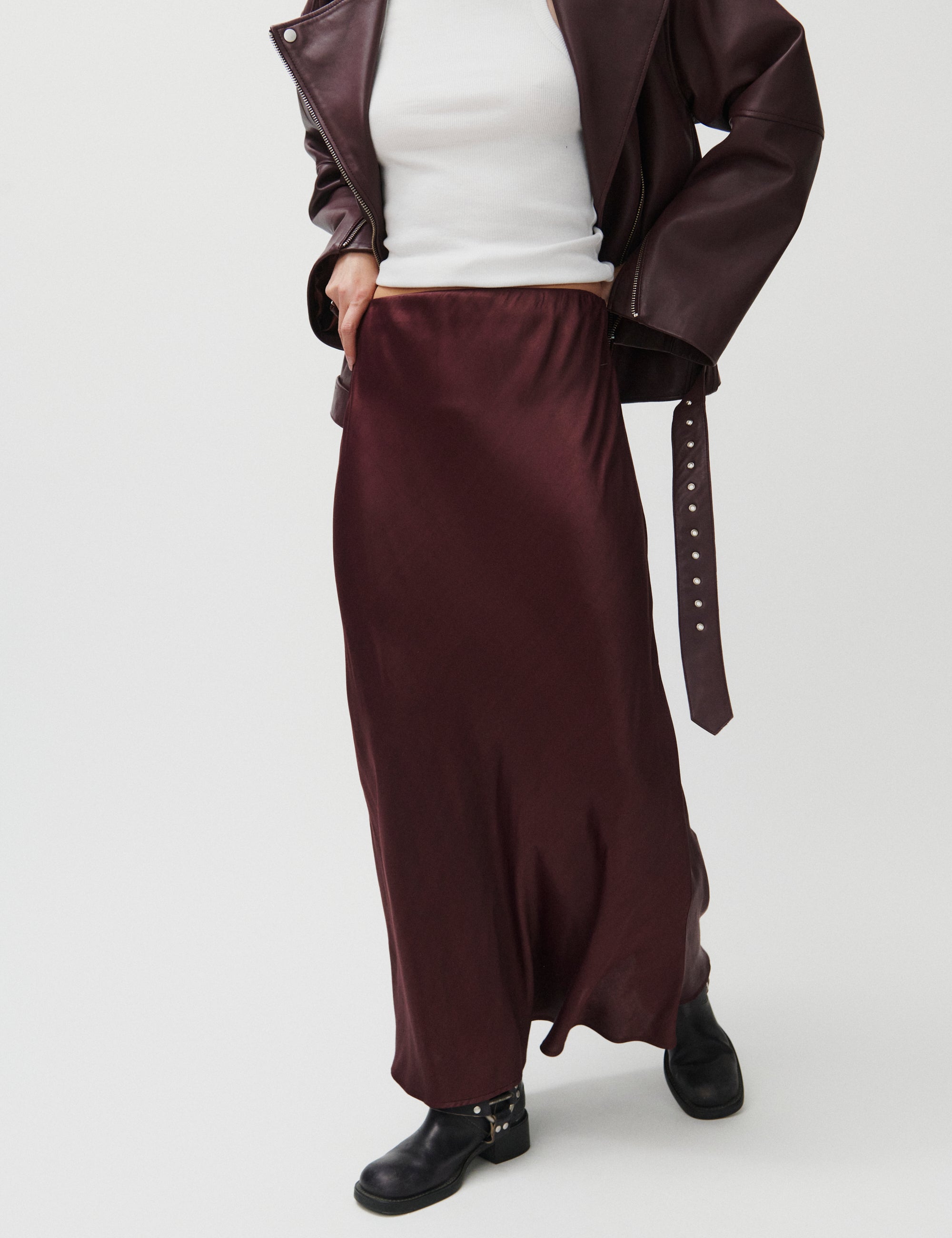 2NDDAY 2ND Cleas - Viscose Skirt 09016 Catawba Grape
