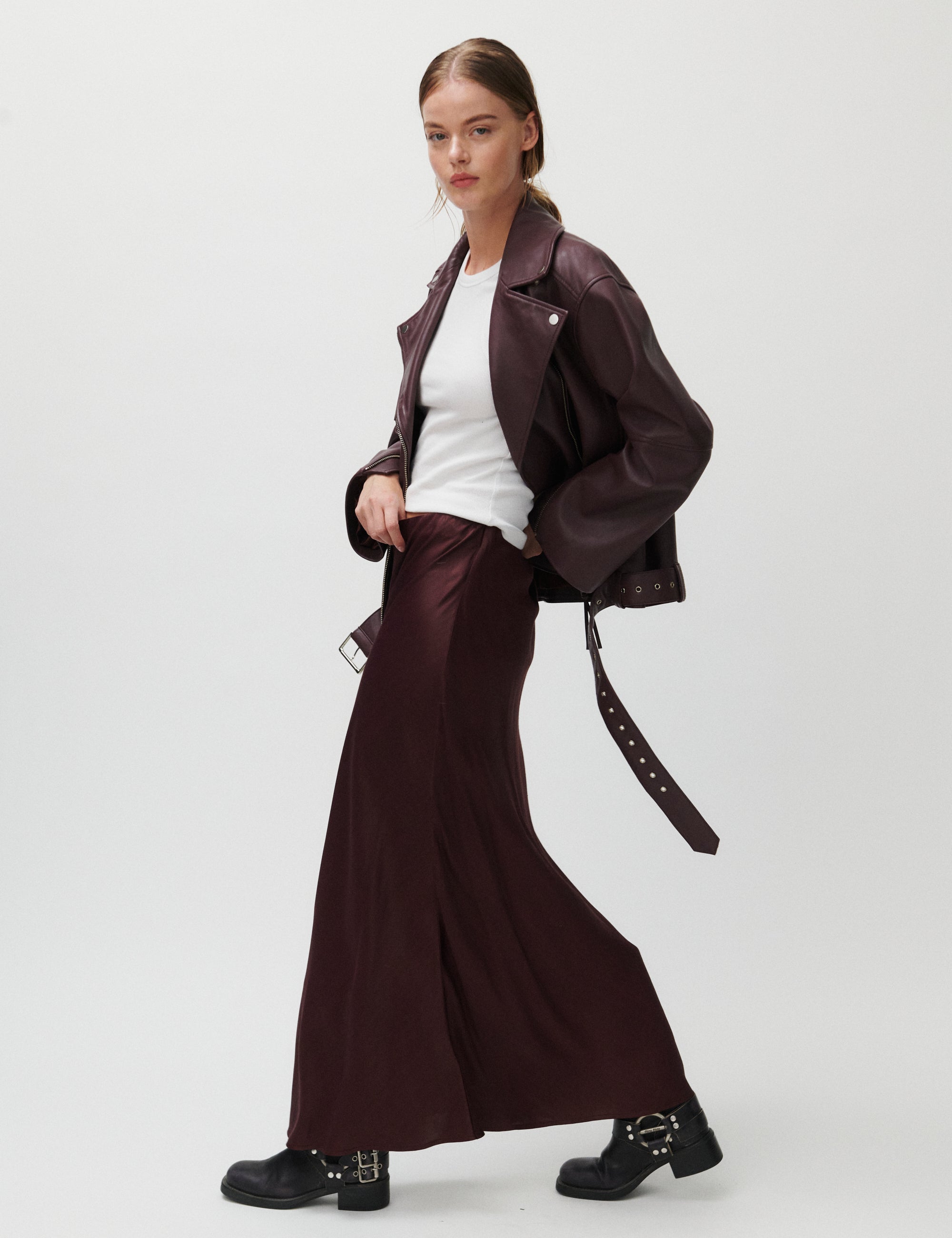 2NDDAY 2ND Cleas - Viscose Skirt 09016 Catawba Grape