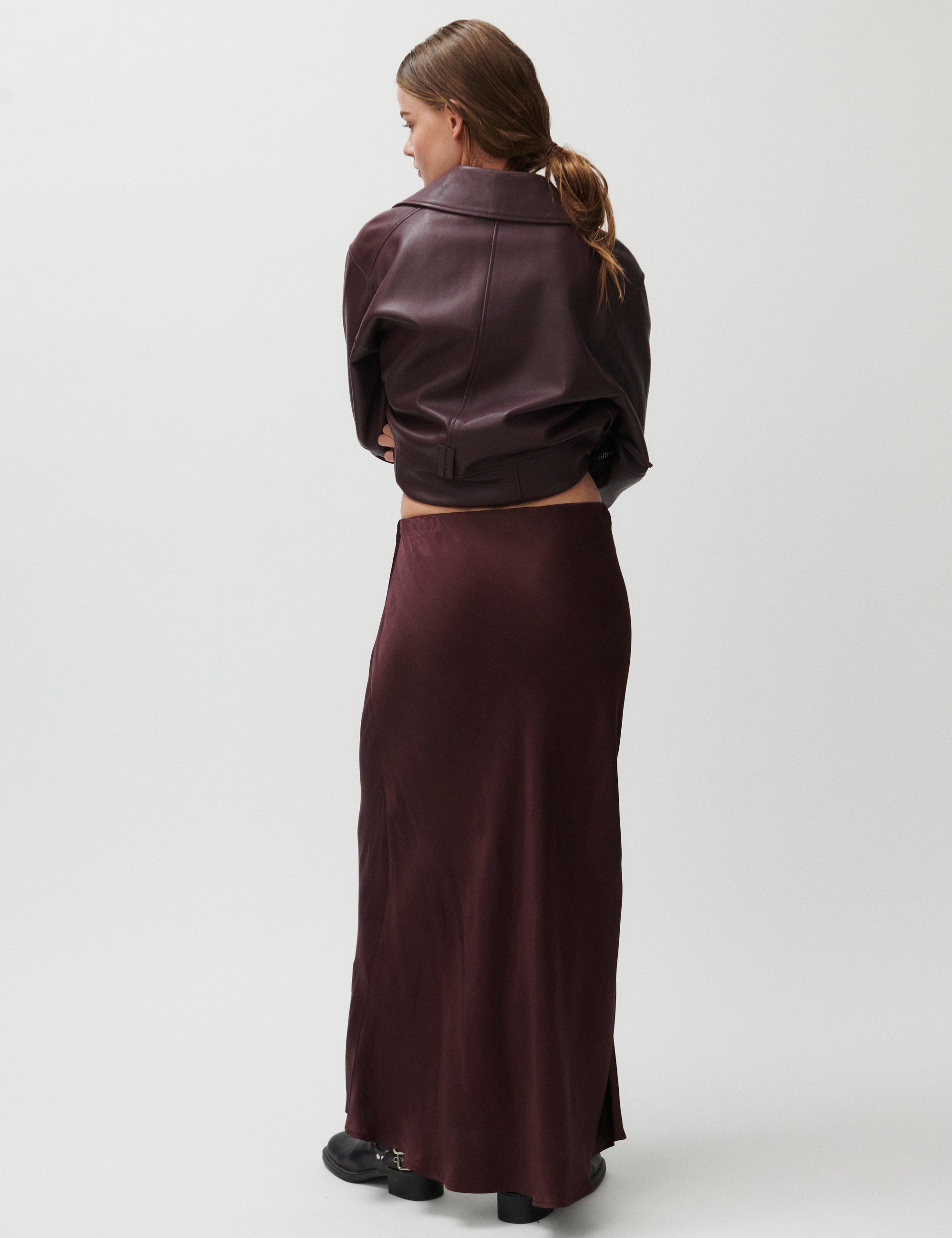 2NDDAY 2ND Cleas - Viscose Skirt 09016 Catawba Grape