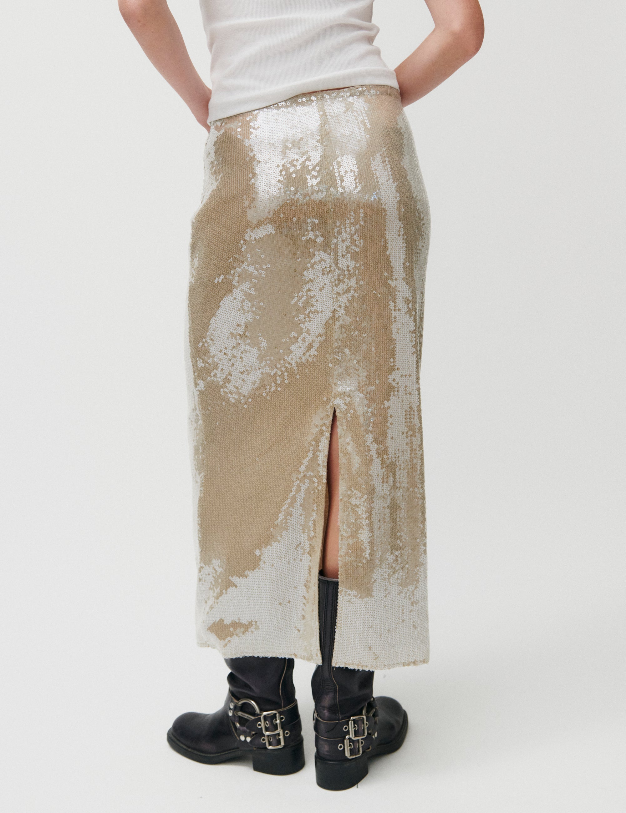 2NDDAY 2ND Cleon - Ombre Sequins Skirt 141106 Peyote