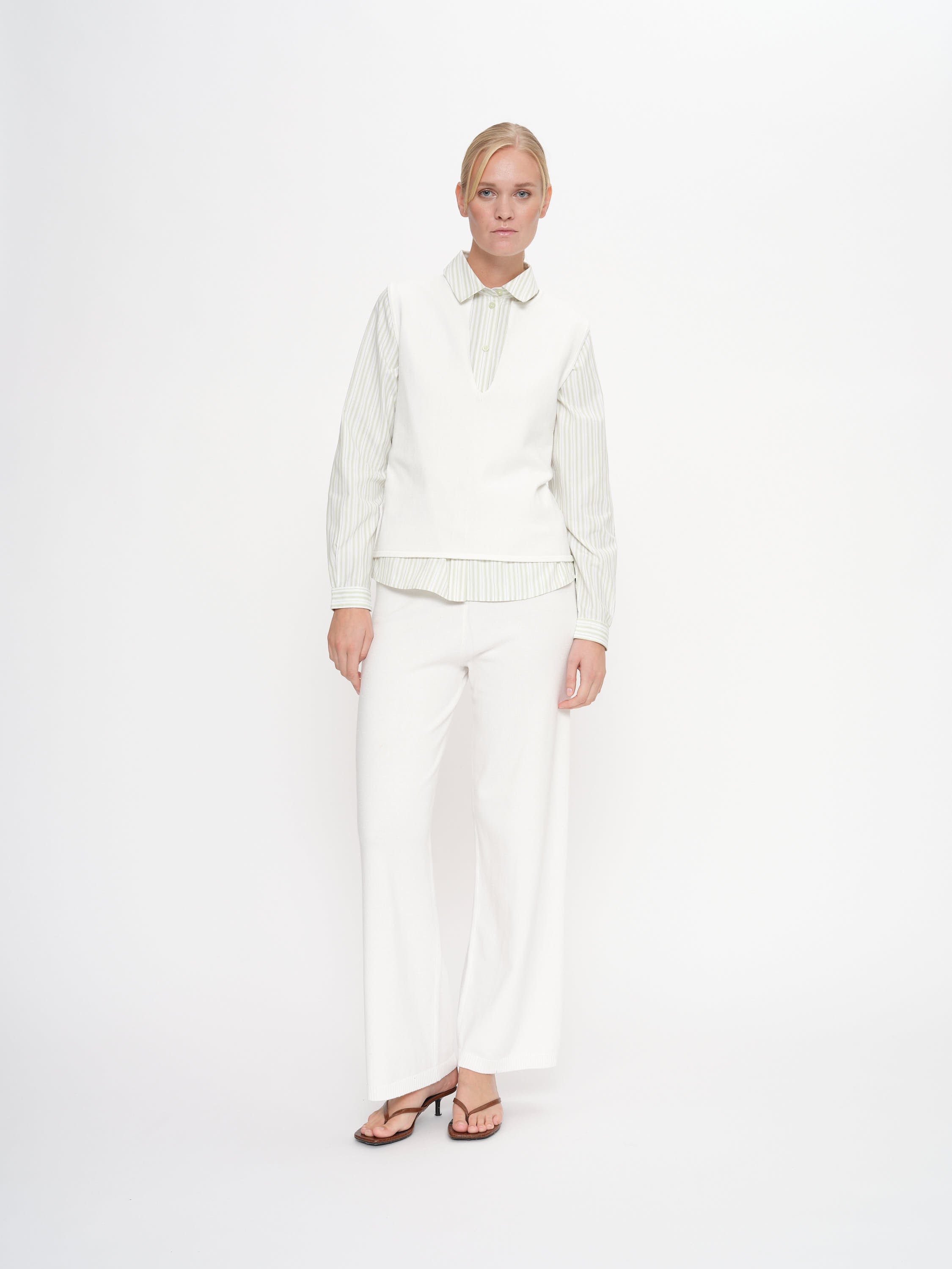 2NDDAY 2ND Coral - Viscose Knit Vest 111001 WHITE ALYSSUM