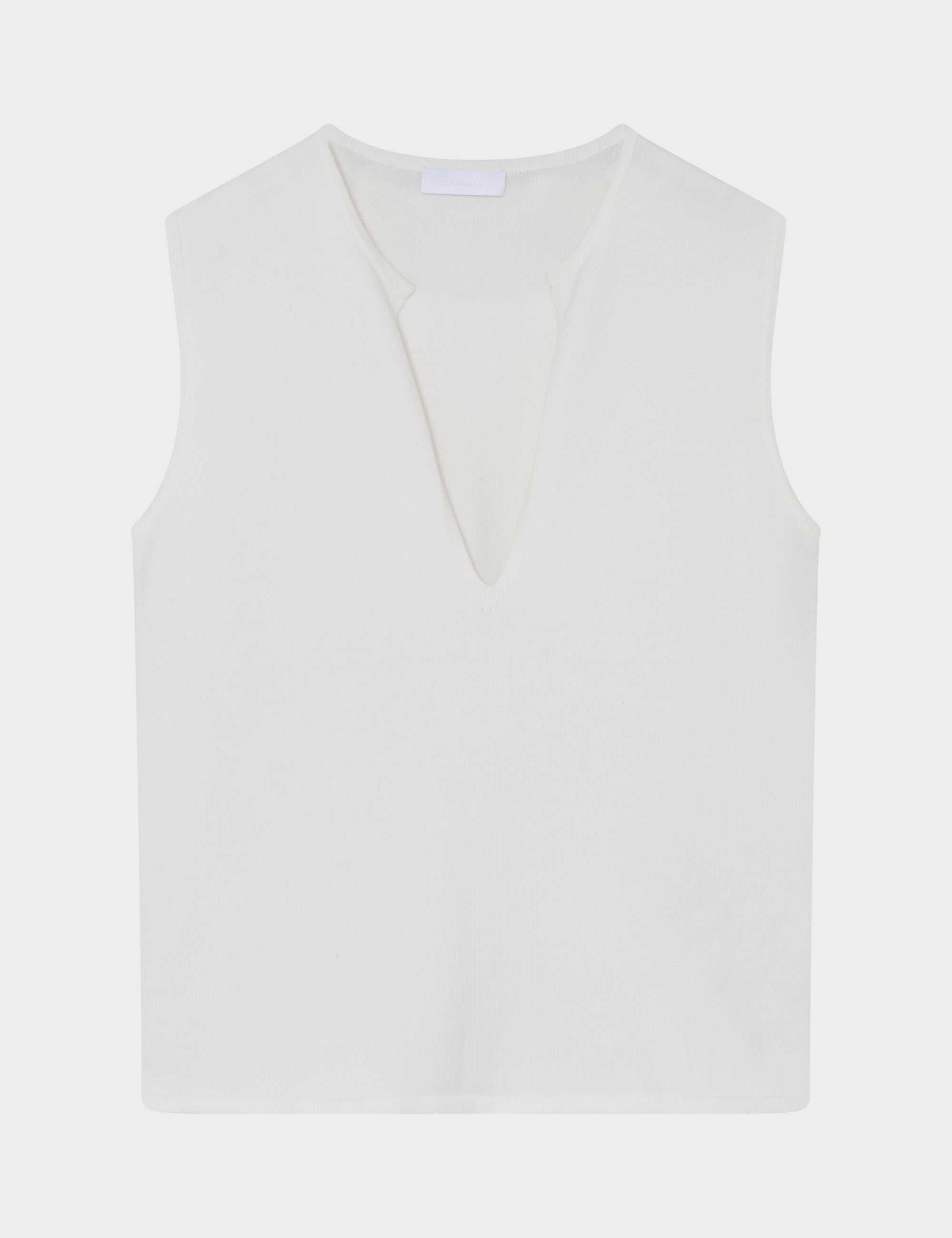 2NDDAY 2ND Coral - Viscose Knit Vest 111001 WHITE ALYSSUM