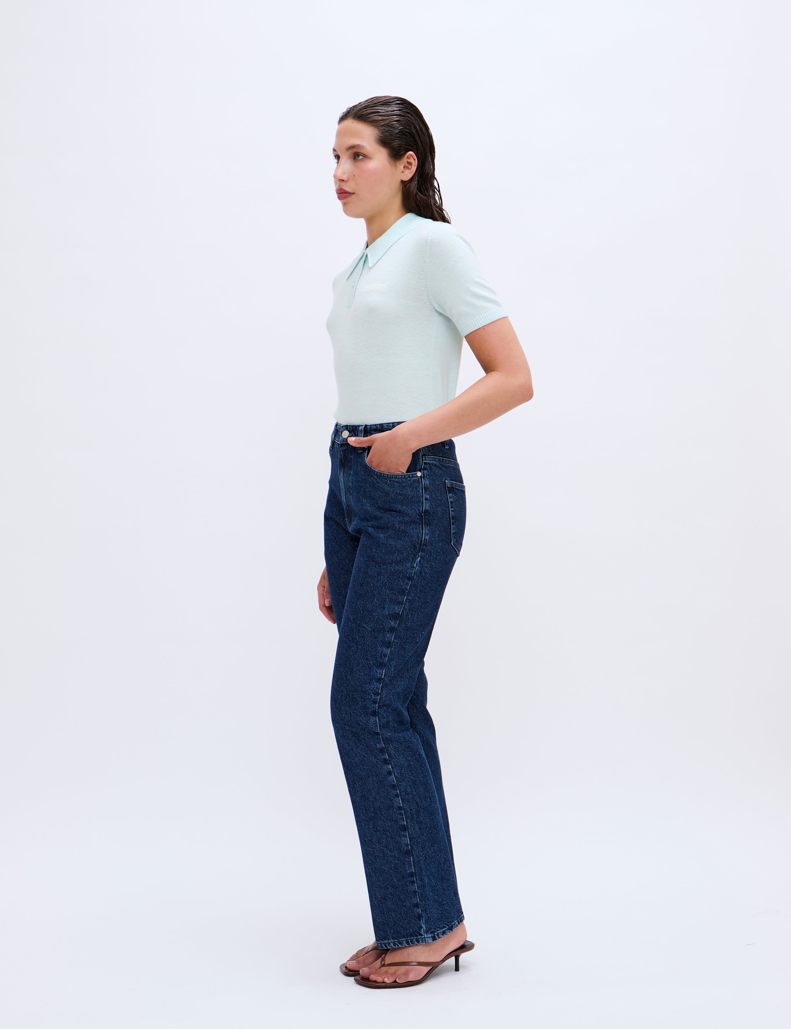 2NDDAY 2ND Jean - Soft Wool Blend Tops & T-Shirts 6317 Soothing Sea