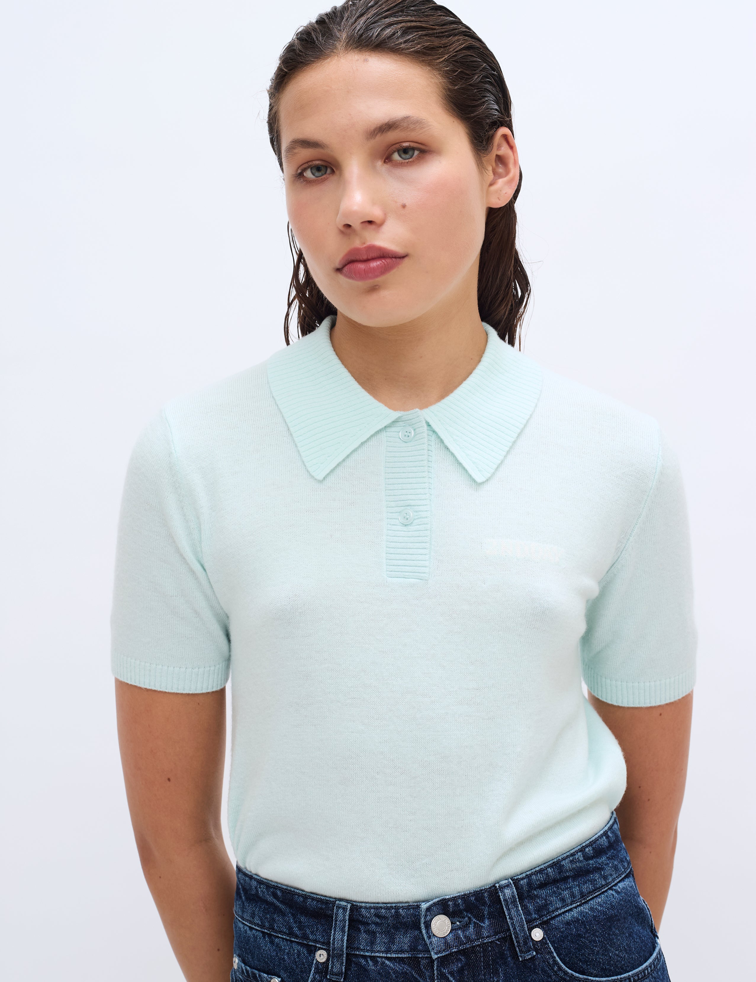 2NDDAY 2ND Jean - Soft Wool Blend Tops & T-Shirts 6317 Soothing Sea