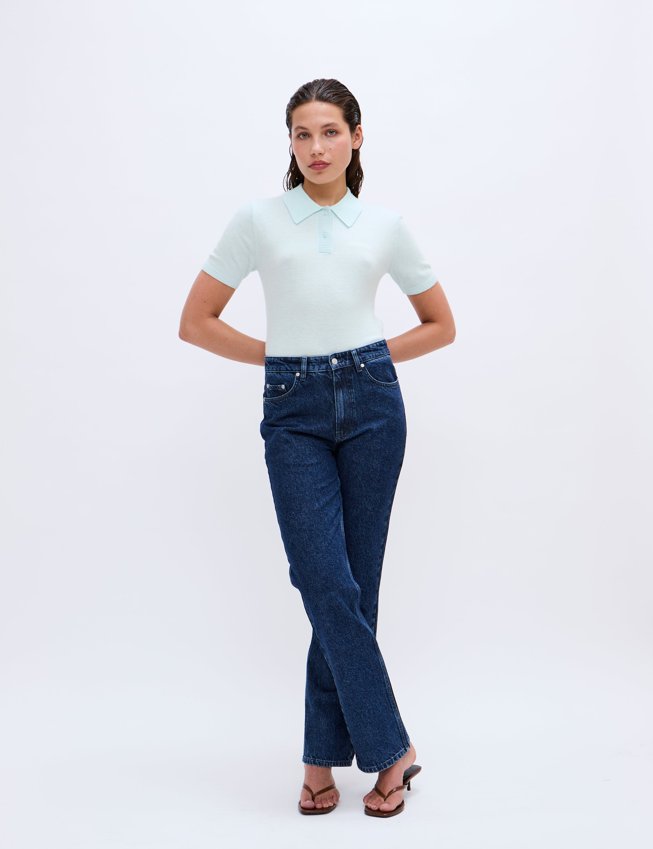 2NDDAY 2ND Jean - Soft Wool Blend Tops & T-Shirts 6317 Soothing Sea