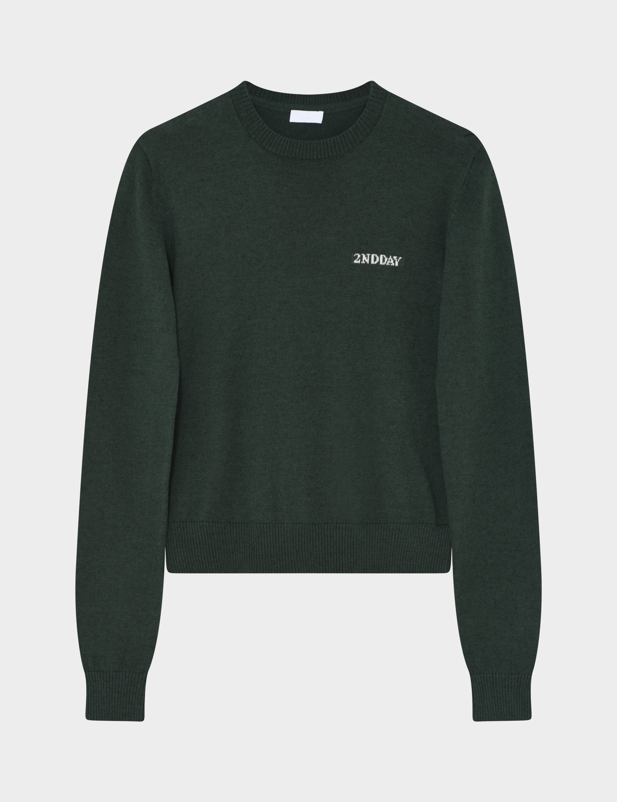 2NDDAY 2ND Lance - Soft Wool Blend Pullover 195914 Jungle Green