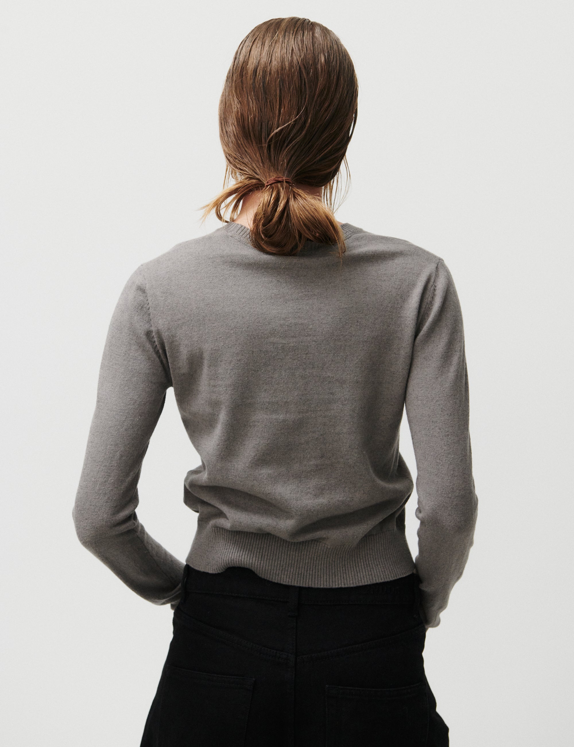 2NDDAY 2ND Lance - Soft Wool Blend Pullover 180403 Dark Gull Gray