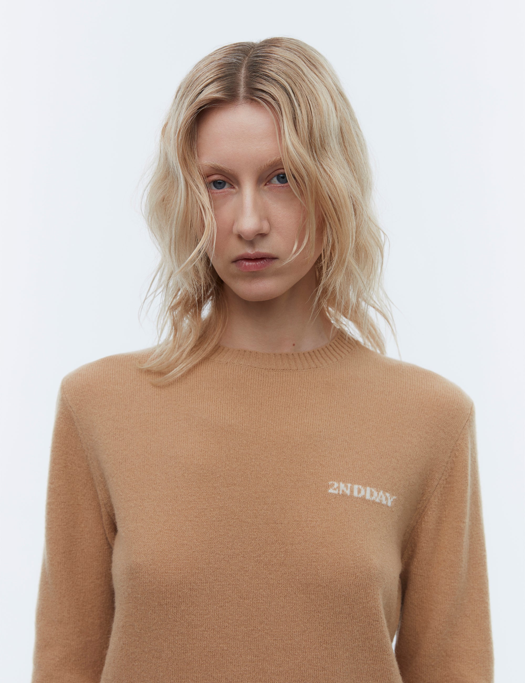 2NDDAY 2ND Lance TT - Soft Wool Blend Pullover 420131 Classic Camel