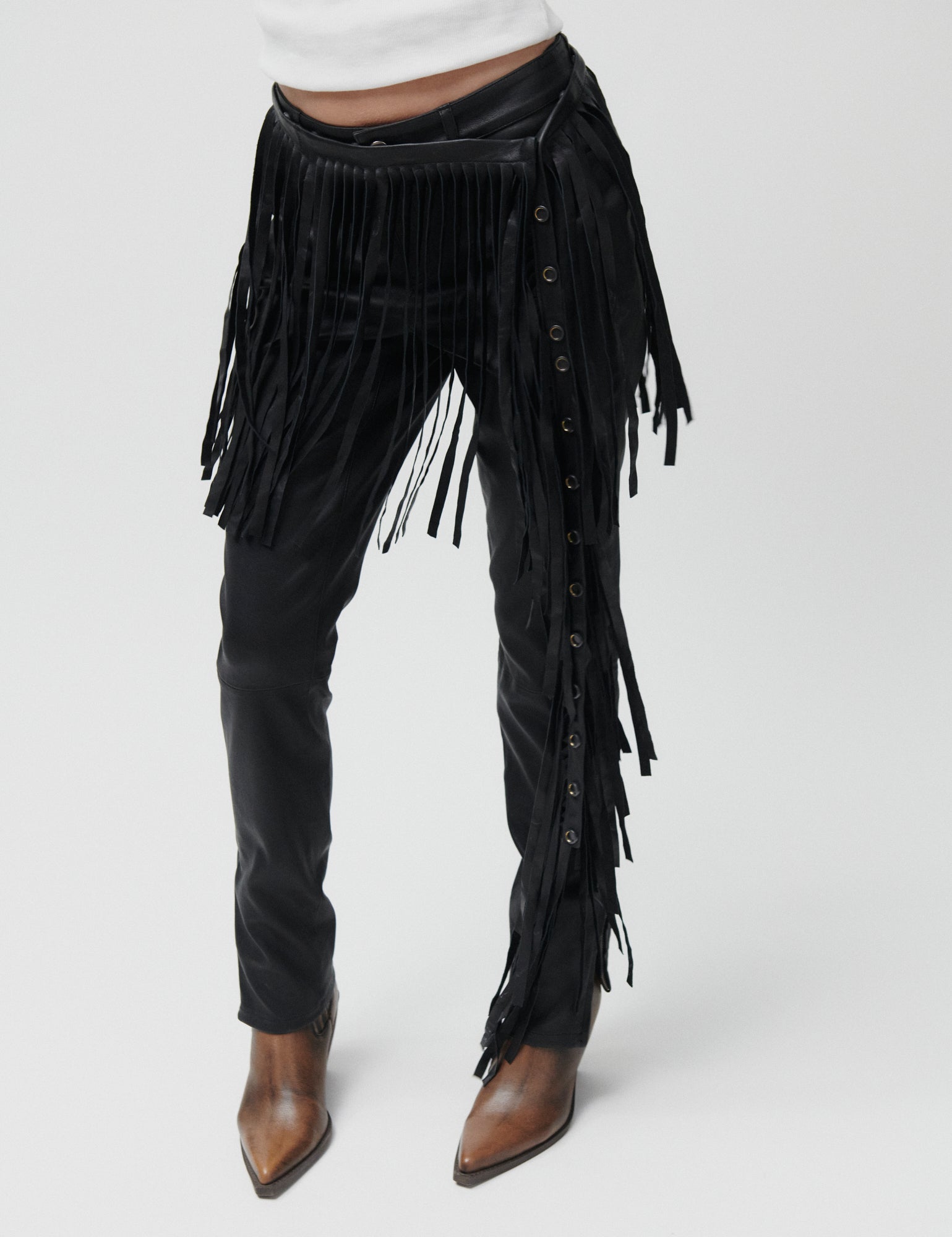 2NDDAY 2ND Liljan - Refined Stretch Leather - Pants Pants 190303 Black