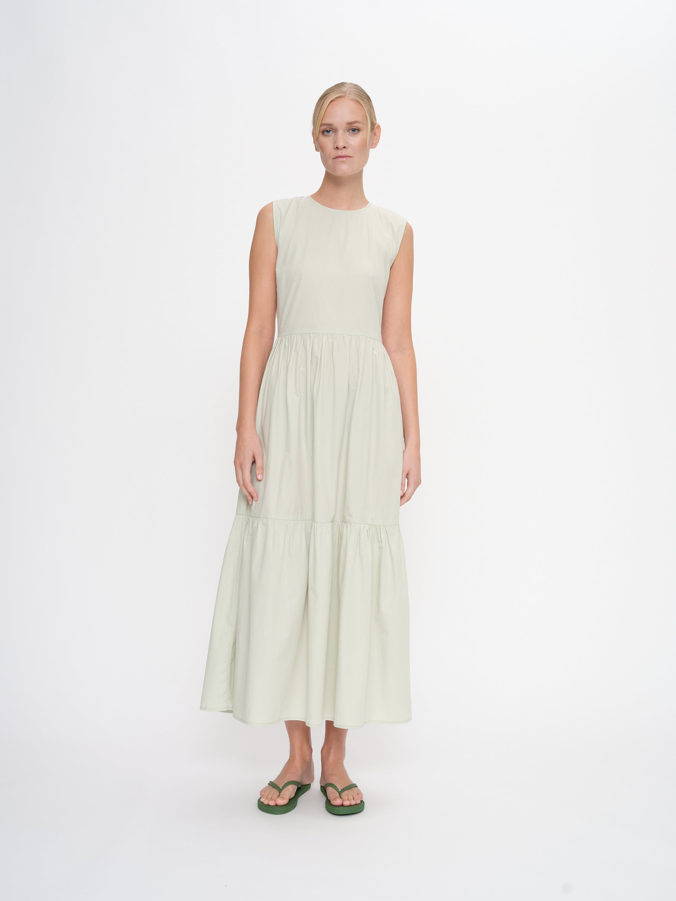 2NDDAY 2ND Linda - Fine Crispy Poplin Dress 136106 Green Tint