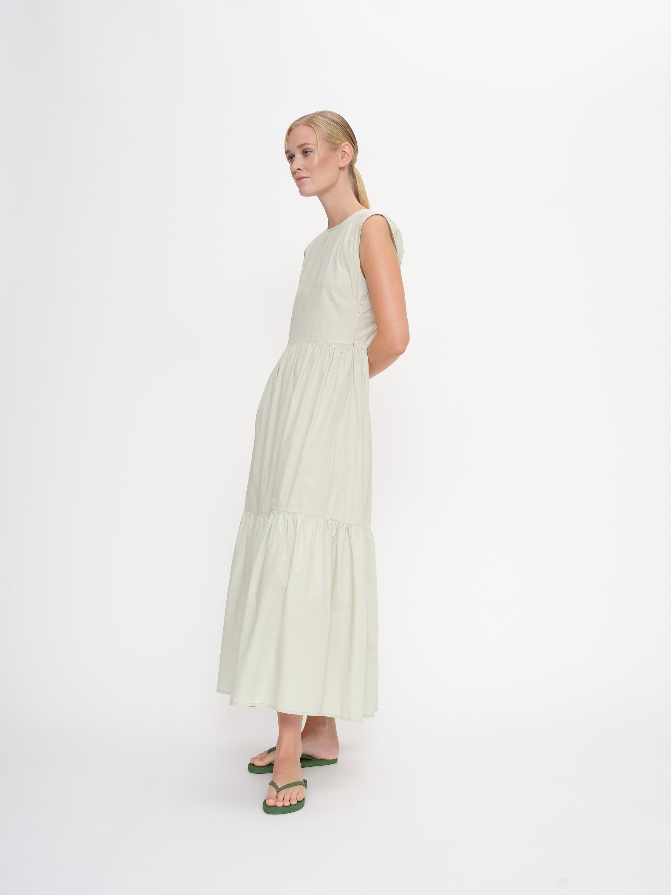 2NDDAY 2ND Linda - Fine Crispy Poplin Dress 136106 Green Tint