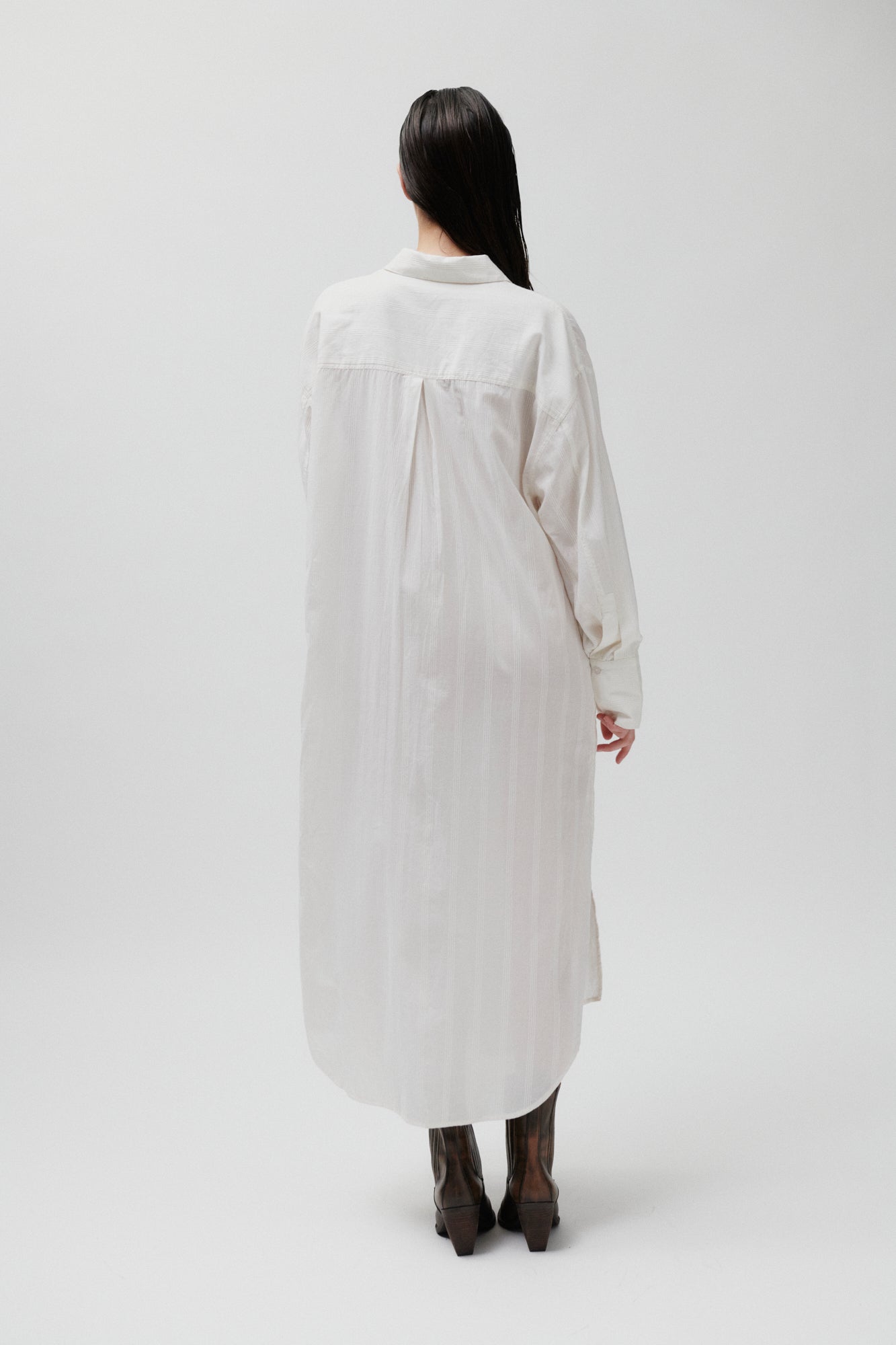 2NDDAY 2ND Maddy - Crispy Cotton Stripe Dress 111001 WHITE ALYSSUM