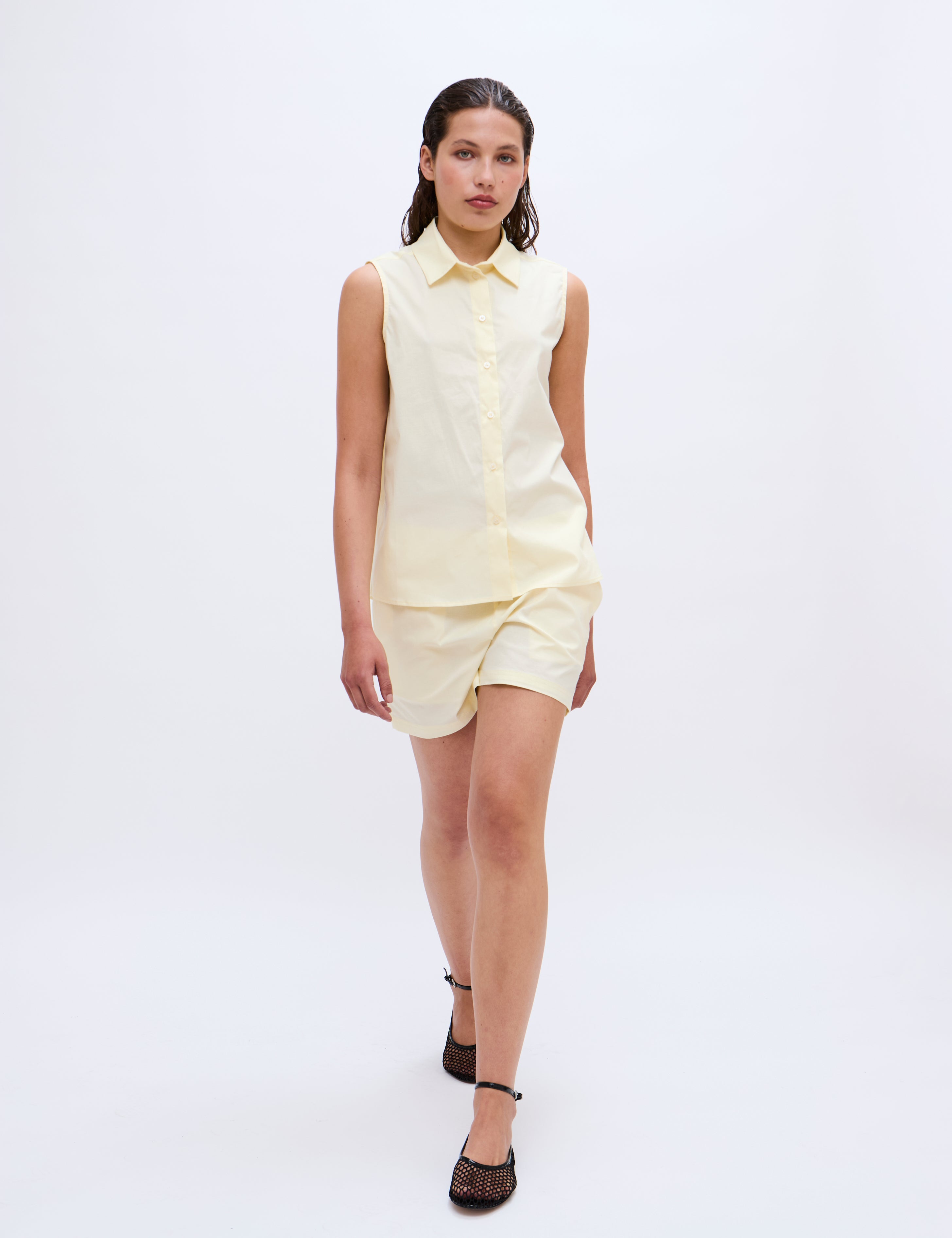 2NDDAY 2ND Marian - Poplin Shirts & Blouses 110617 Transparent Yellow