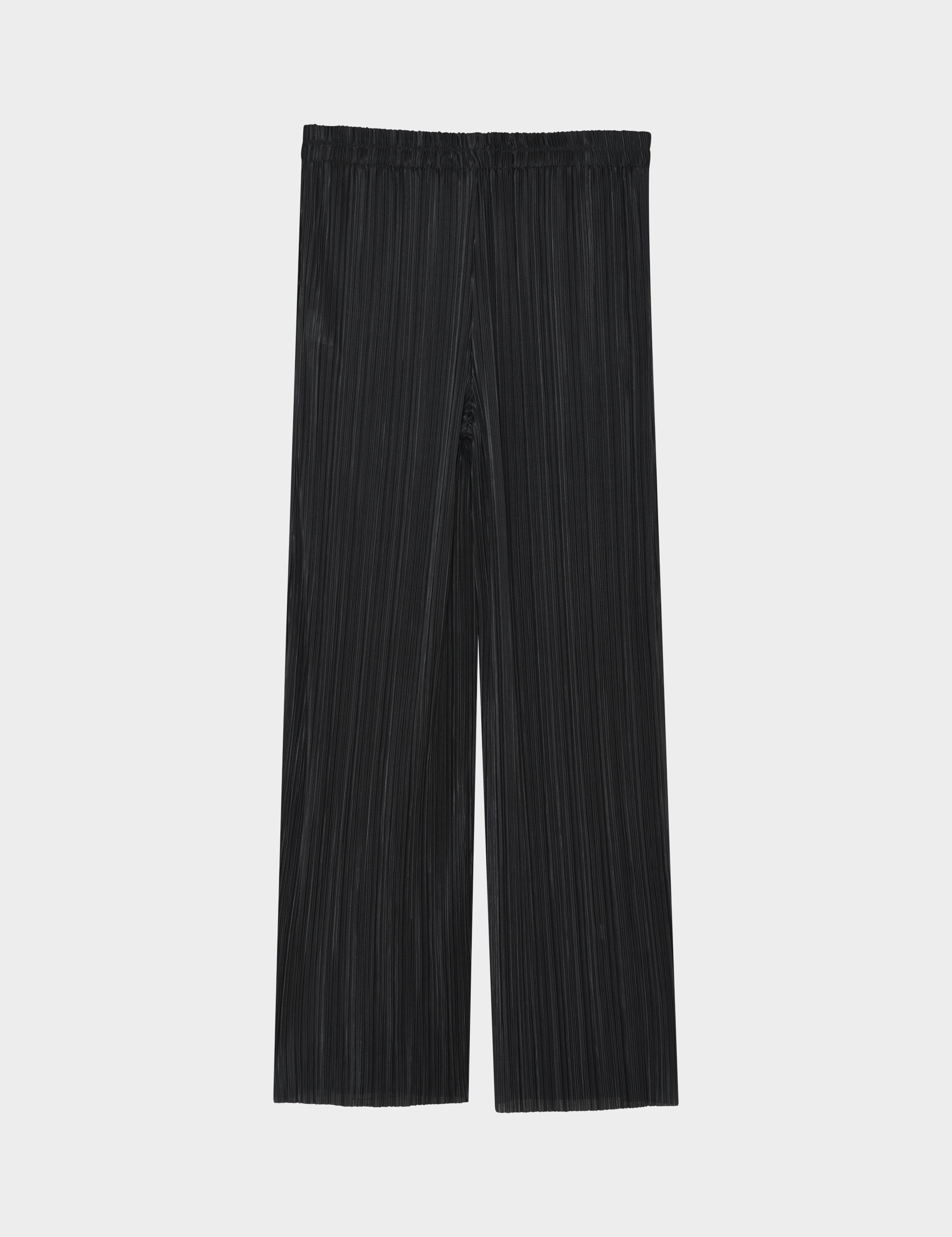2NDDAY 2ND Minka - Stretch Plisse Pants 190303 BLACK