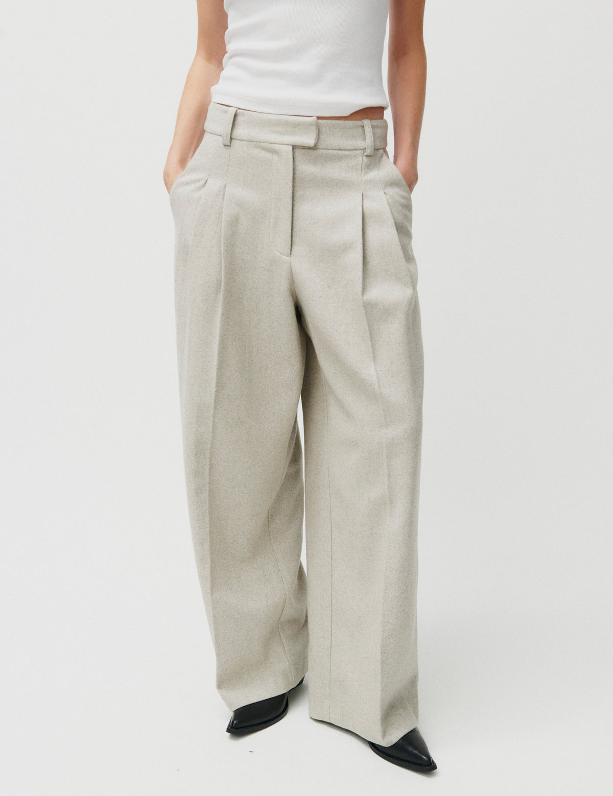 2NDDAY 2ND Mylos - Herringbone Suiting - Pants Pants 161305 String