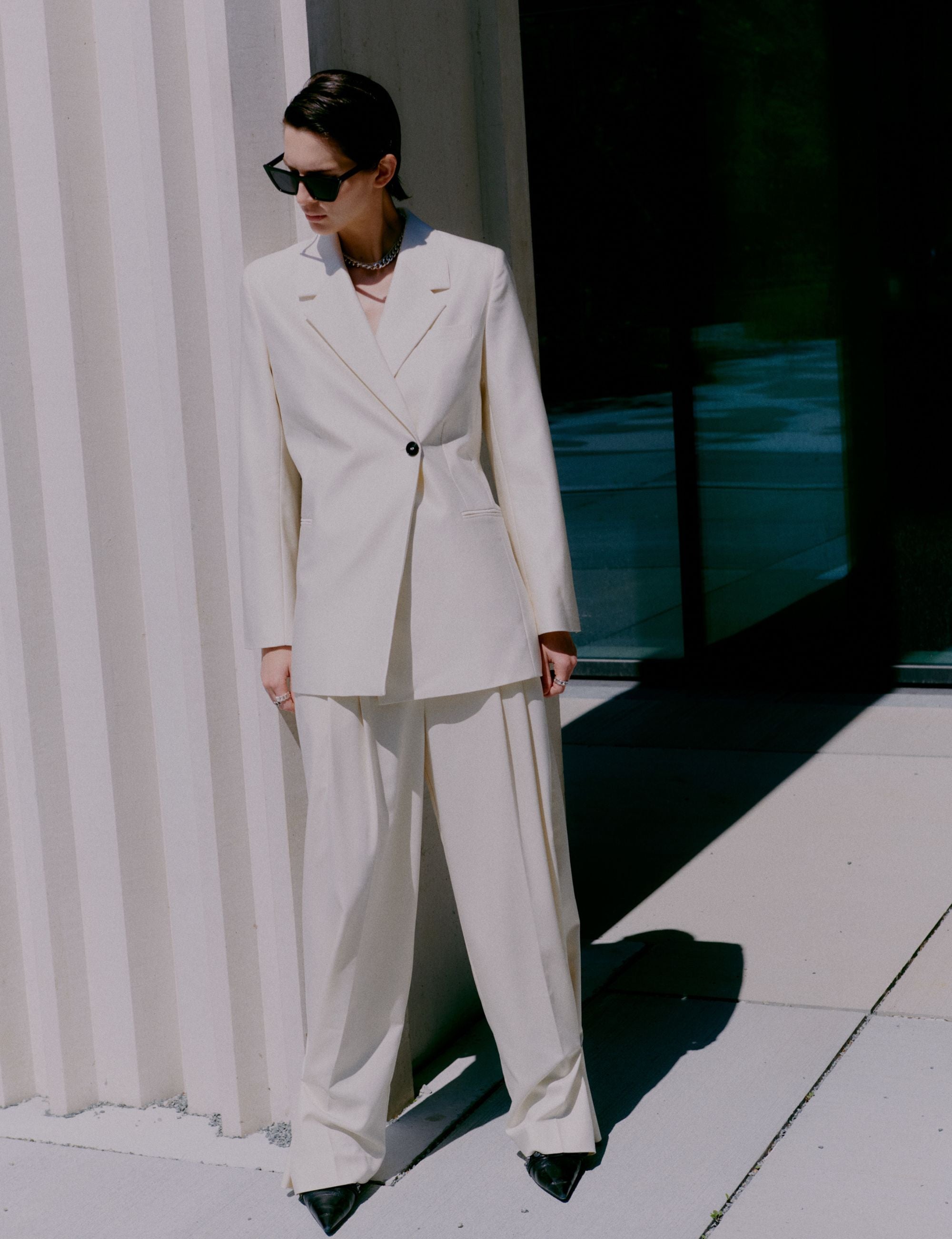 2NDDAY 2ND Mylot - Twill Suiting Pants 114801 TOFU