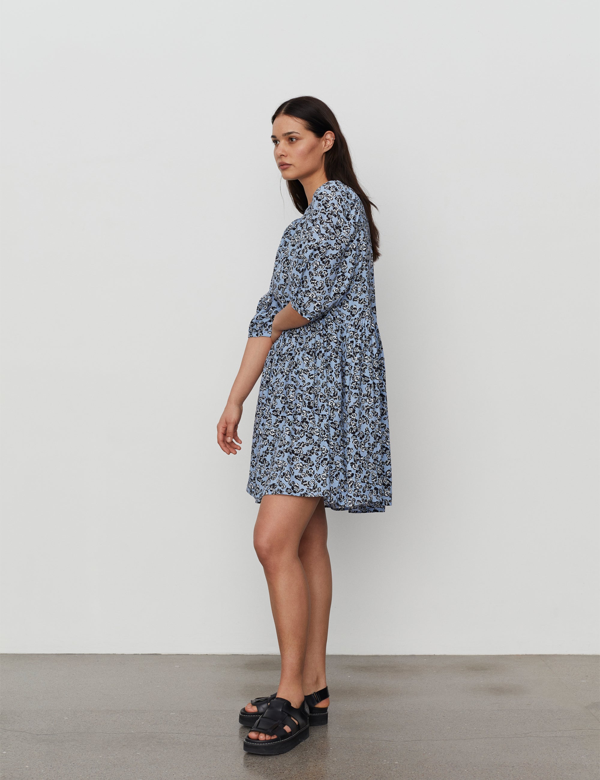 2NDDAY 2ND Persimmon TT - Viscose Crepe Dress 420052 Blossom Blue