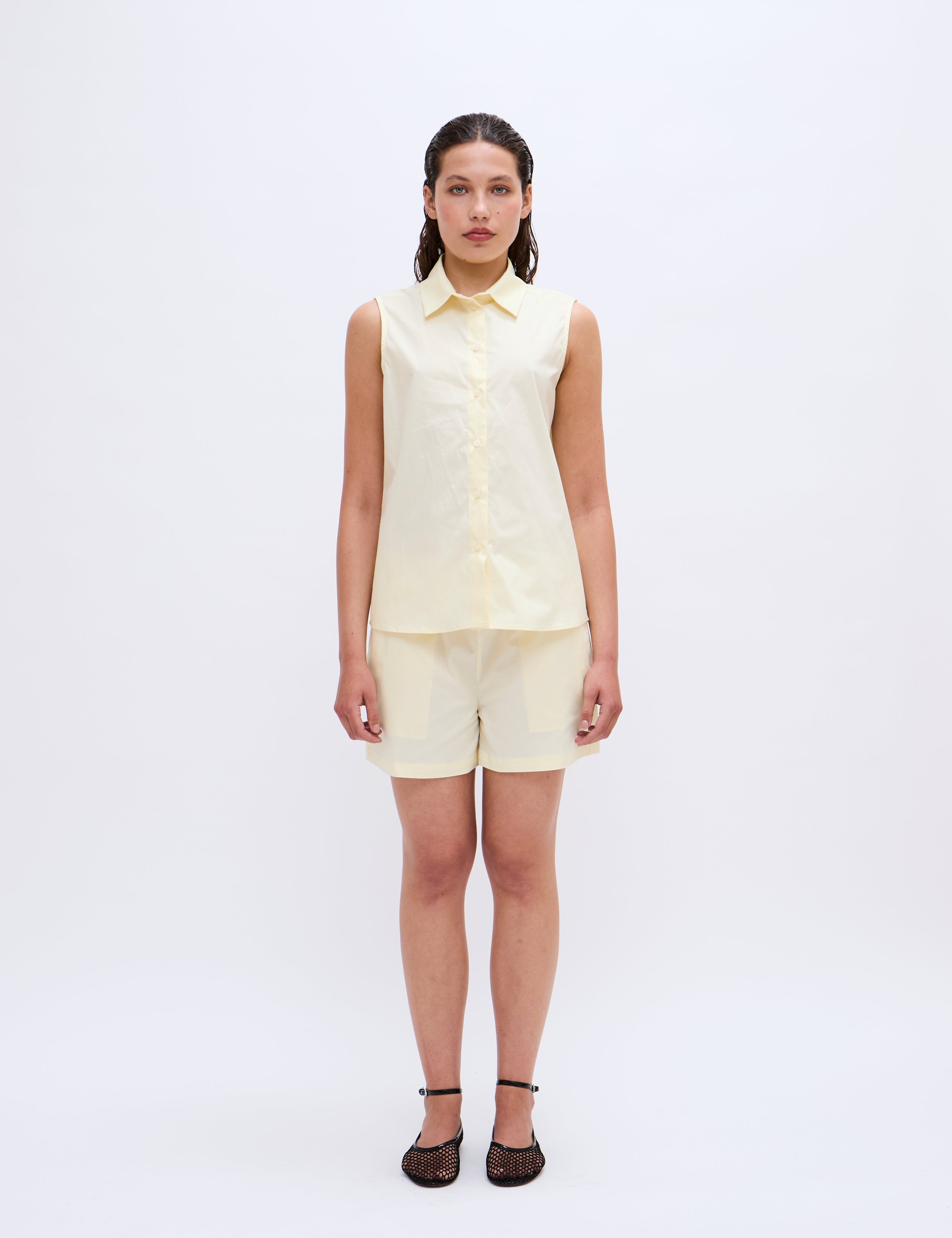 2NDDAY 2ND Ray - Poplin Shorts 110617 Transparent Yellow