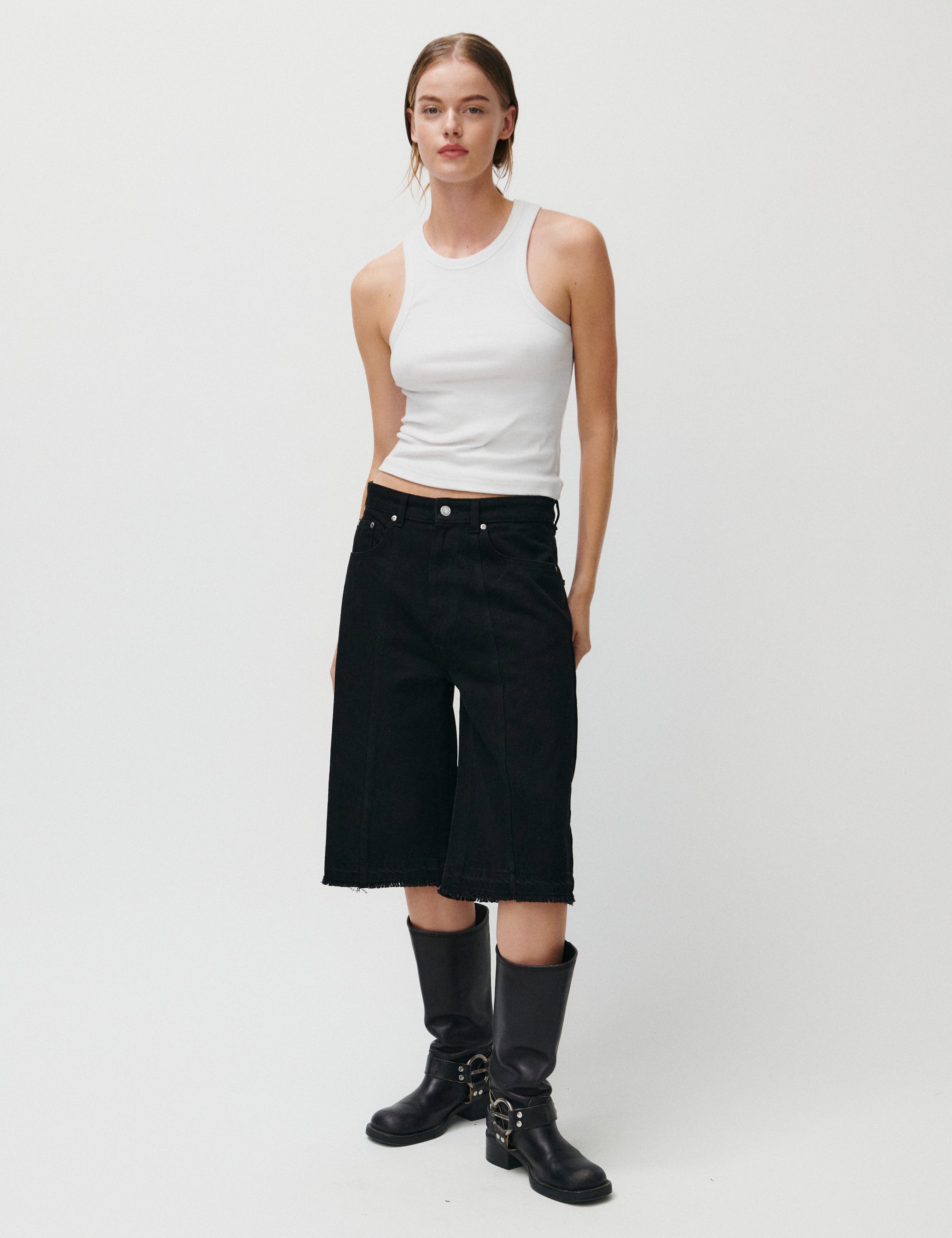 2NDDAY 2ND Rilyn - Black Wash Denim Jeans D003 Un Black Denim