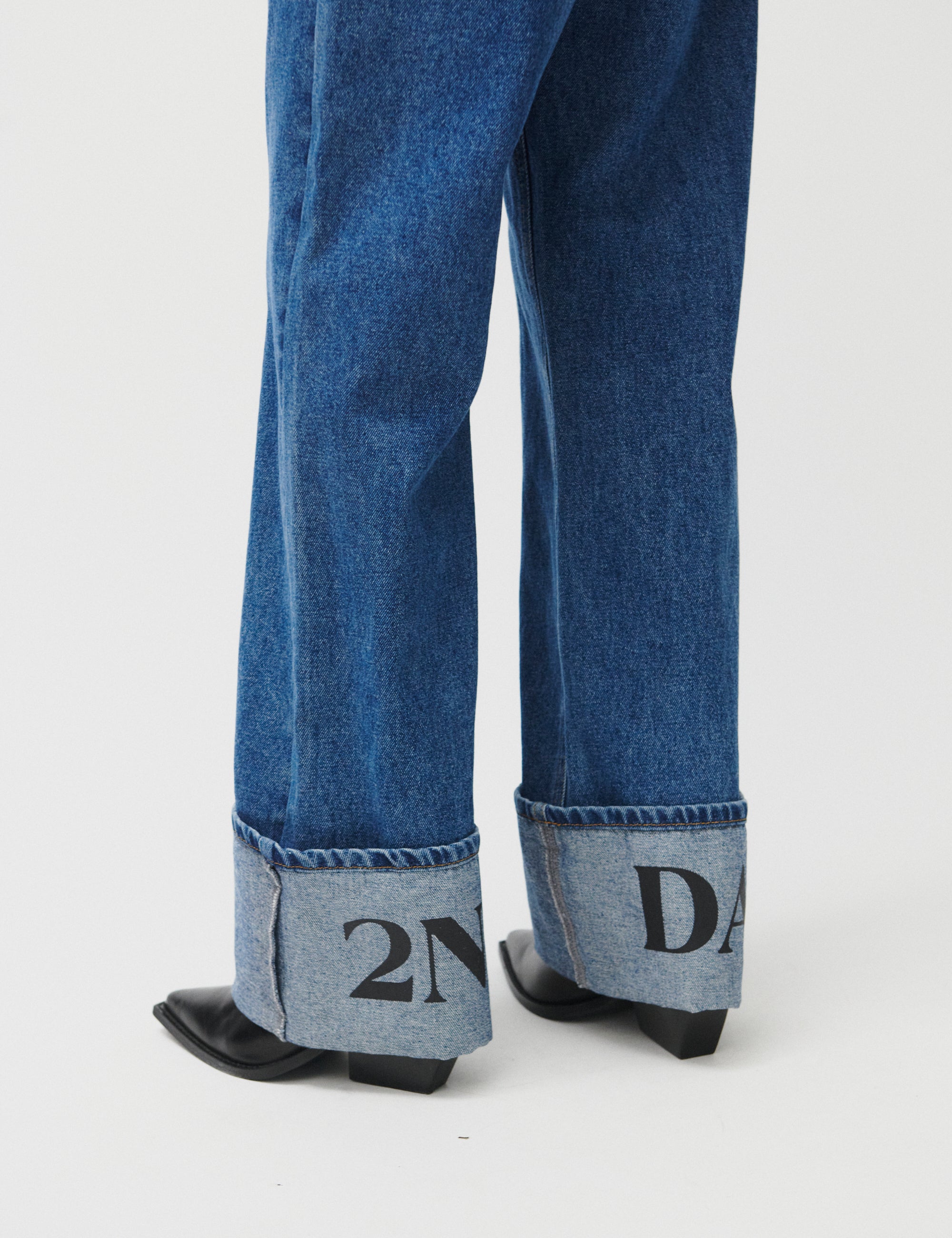 2NDDAY 2ND Rode - Cuff Denim Jeans D016 Indigo