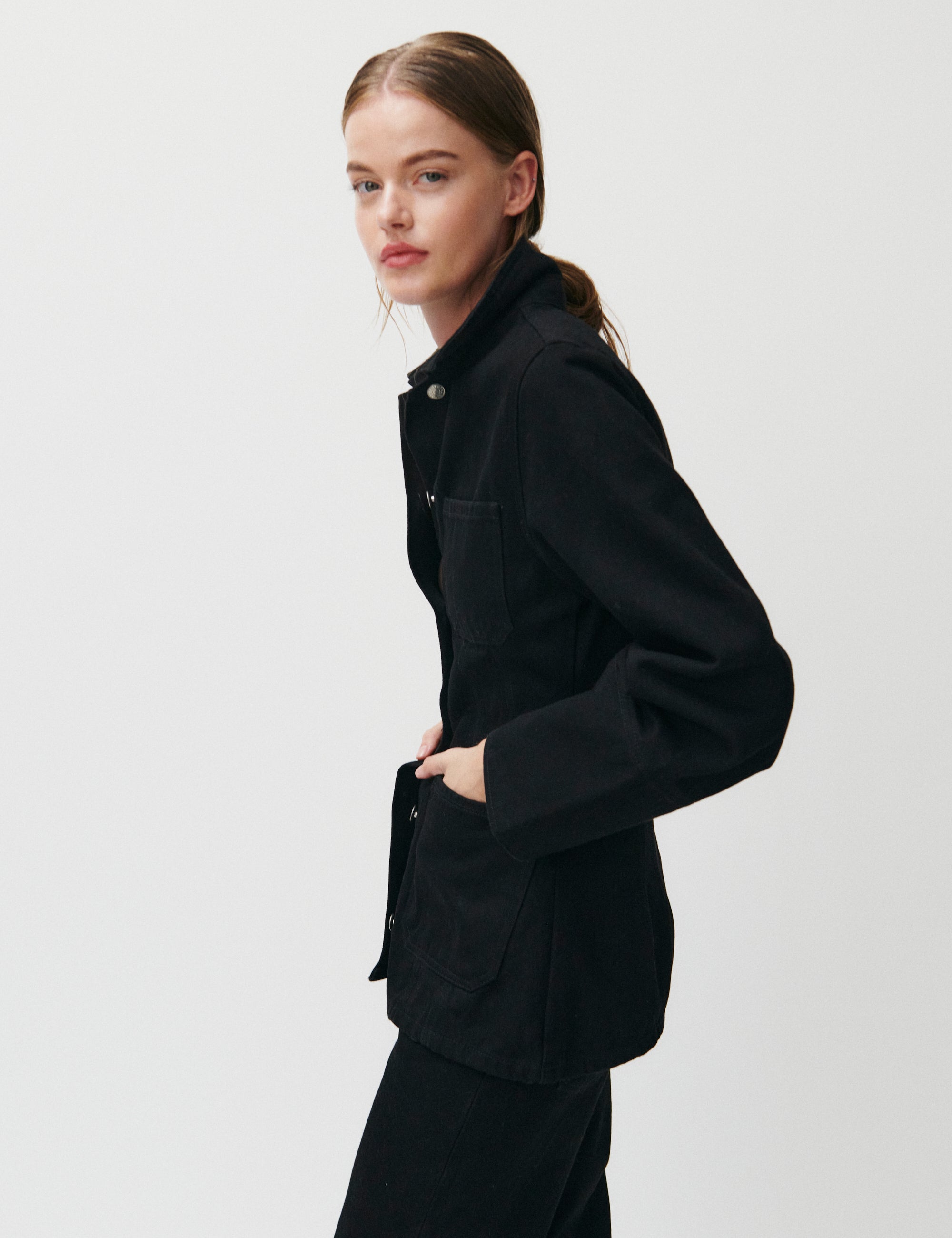 2NDDAY 2ND Rodine - Black wash Denim Jackets D003 Un Black Denim