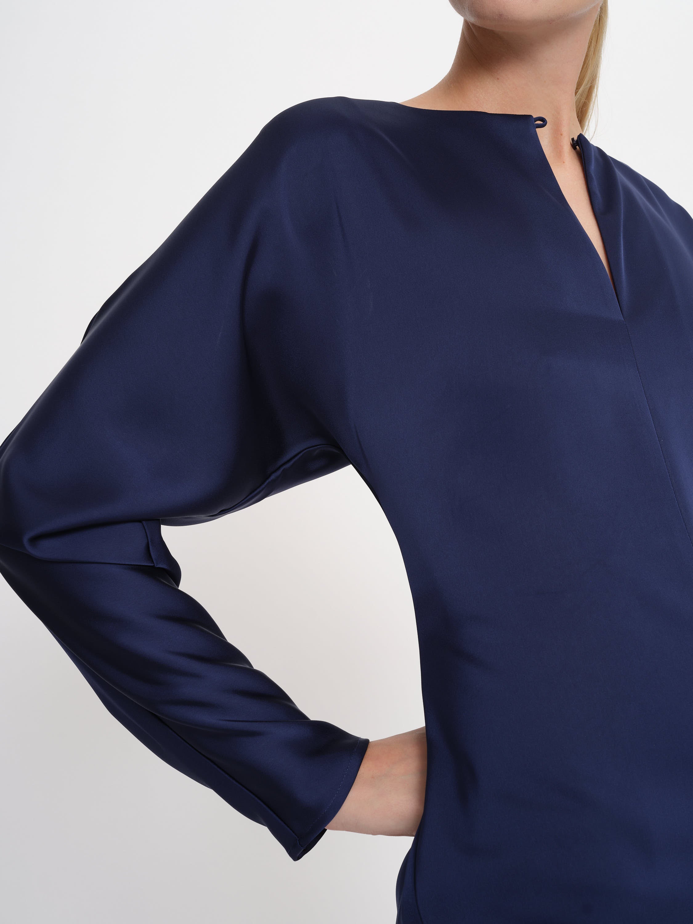 2NDDAY 2ND Sonnis - Heavy Satin Dress 193933 Medieval Blue