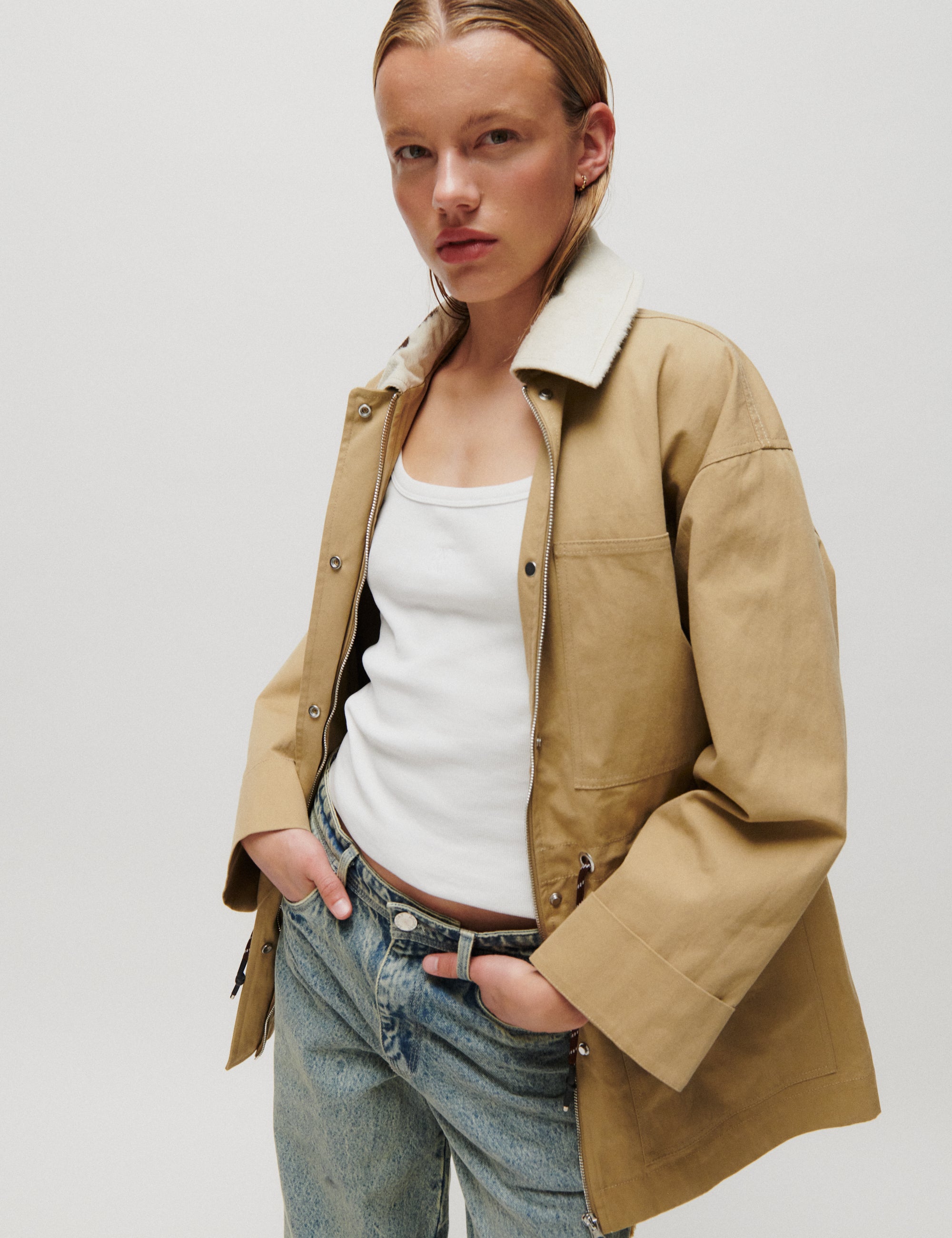 2NDDAY 2ND Spencer - Firm Cotton - Jacket Jacket 181022 ERMINE