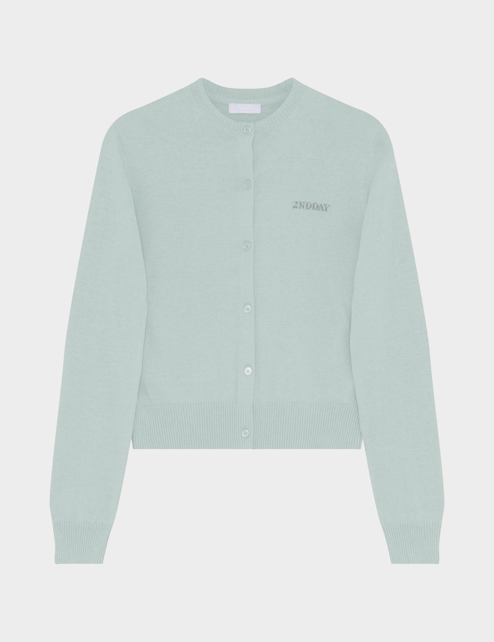 2NDDAY 2ND Vinny - Soft Wool Blend Cardigan 6317 Soothing Sea