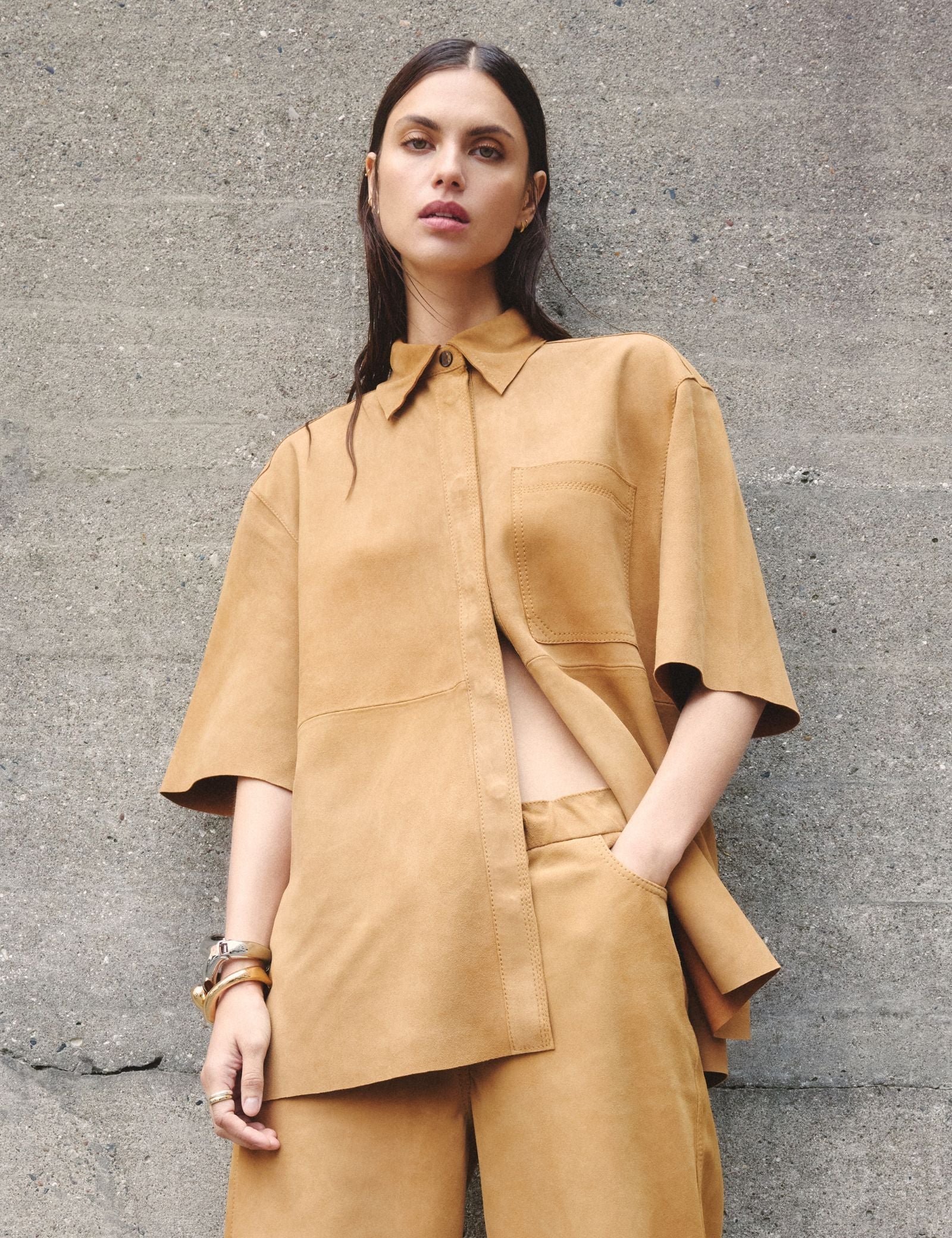 DAY Birger ét Mikkelsen Aladdin - Light Suede Blouse 180933 RUBBER