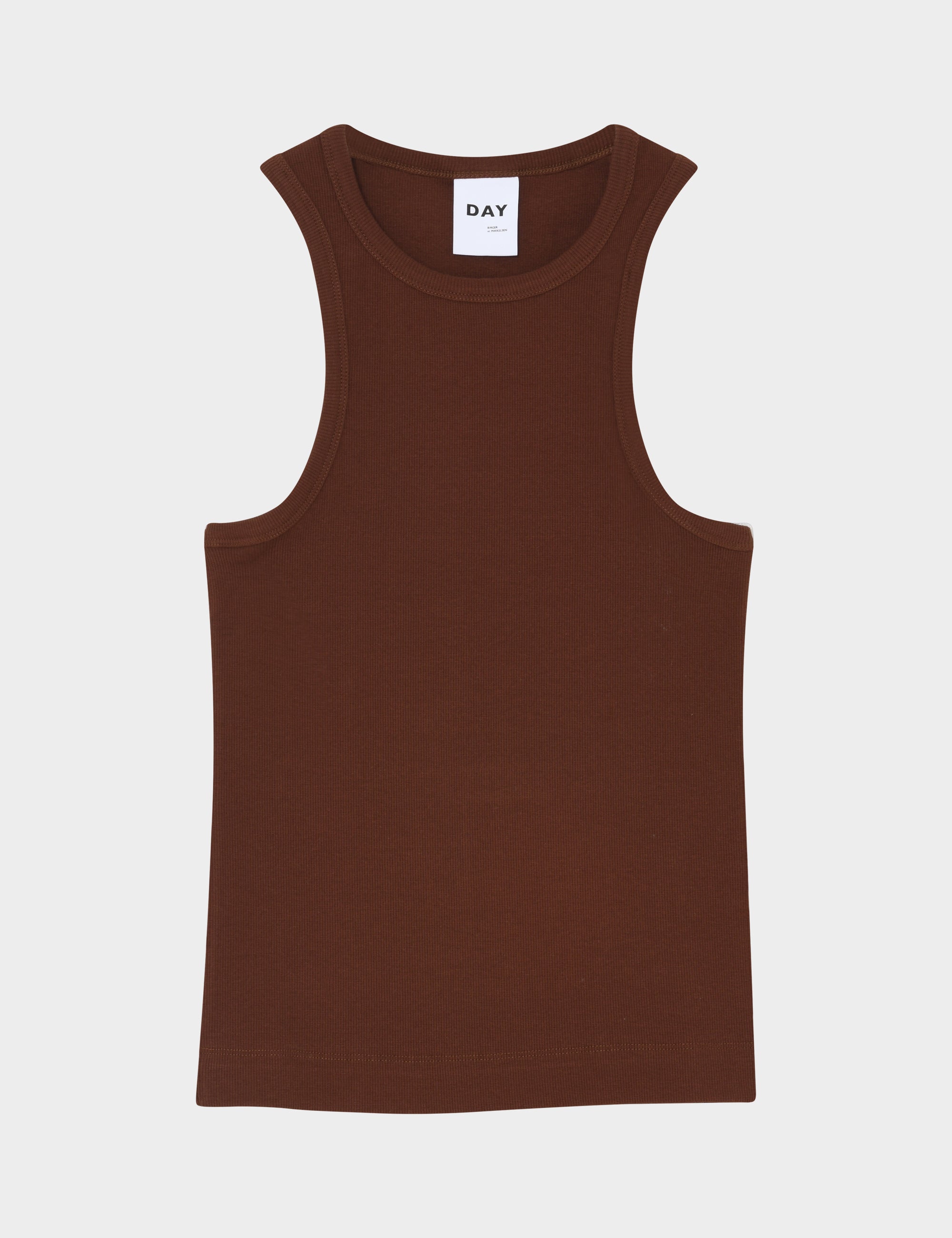 DAY Birger ét Mikkelsen Alisson - Classic Rib Tops & T-Shirts 191218 POTTING SOIL