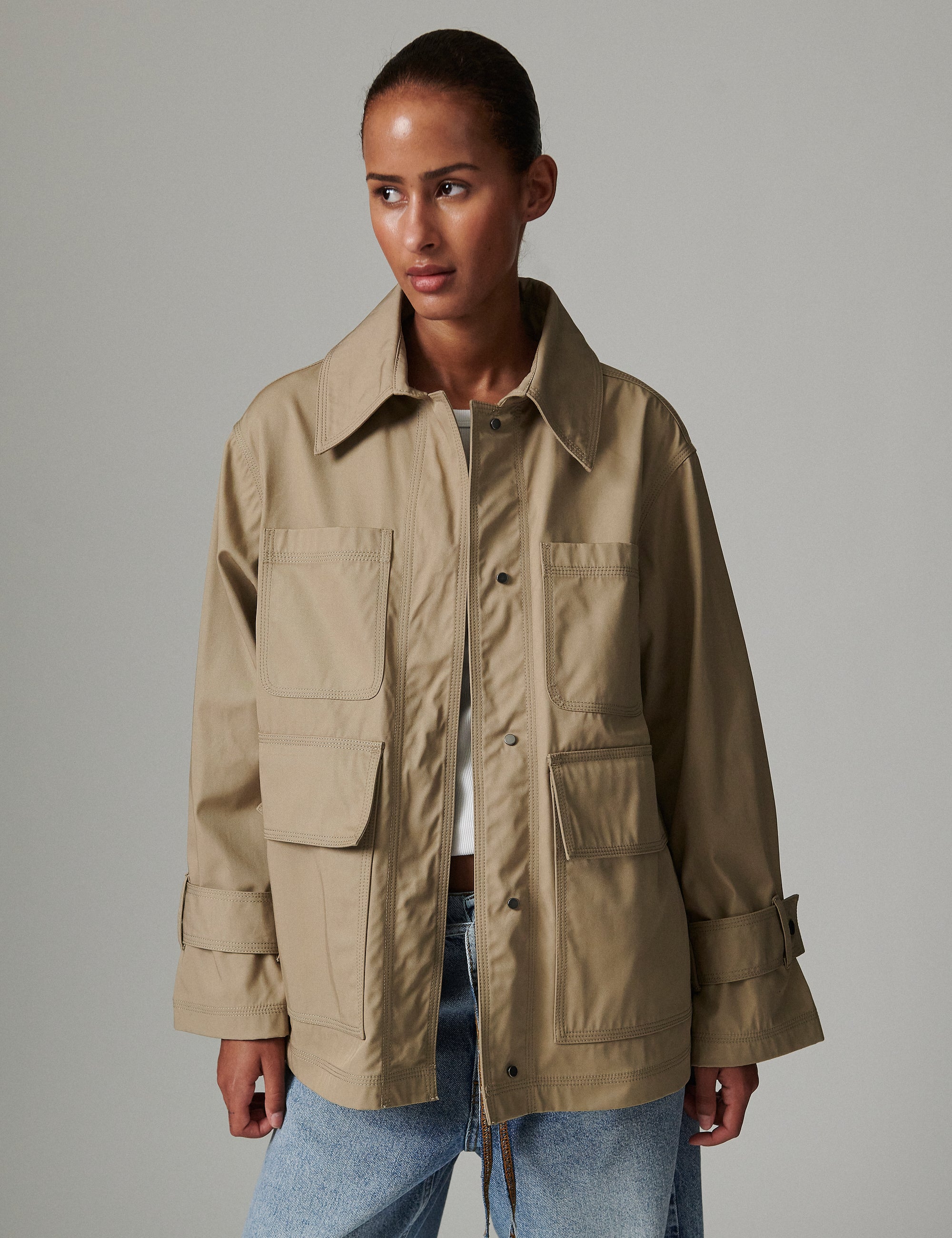 DAY Birger ét Mikkelsen Amira - Heavy Cotton - Jacket Jacket 171109 CHINCHILLA