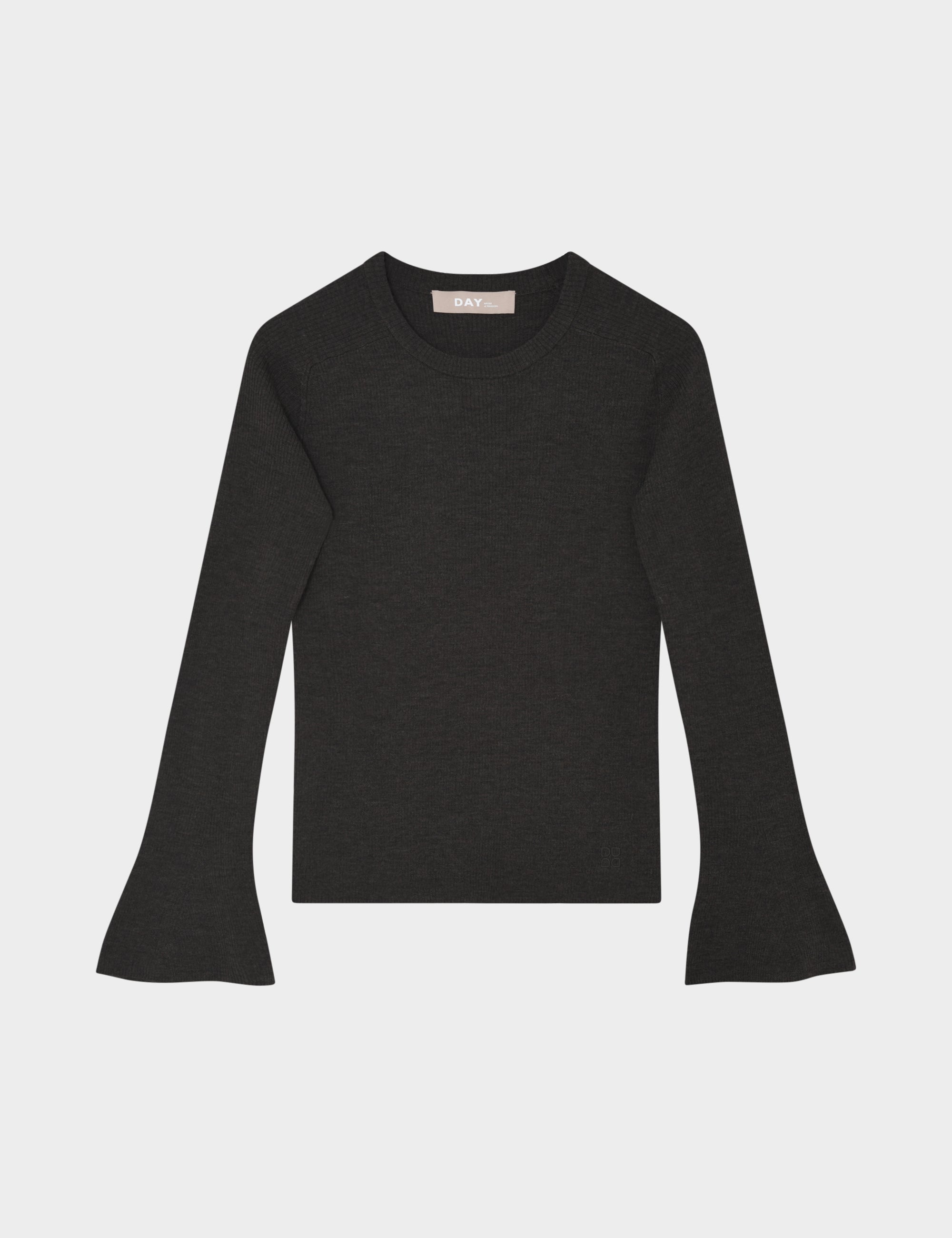 DAY Birger ét Mikkelsen Anabelle Rib - Daily Elements - Pullover Pullover 500116 DARK BROWN MELANGE