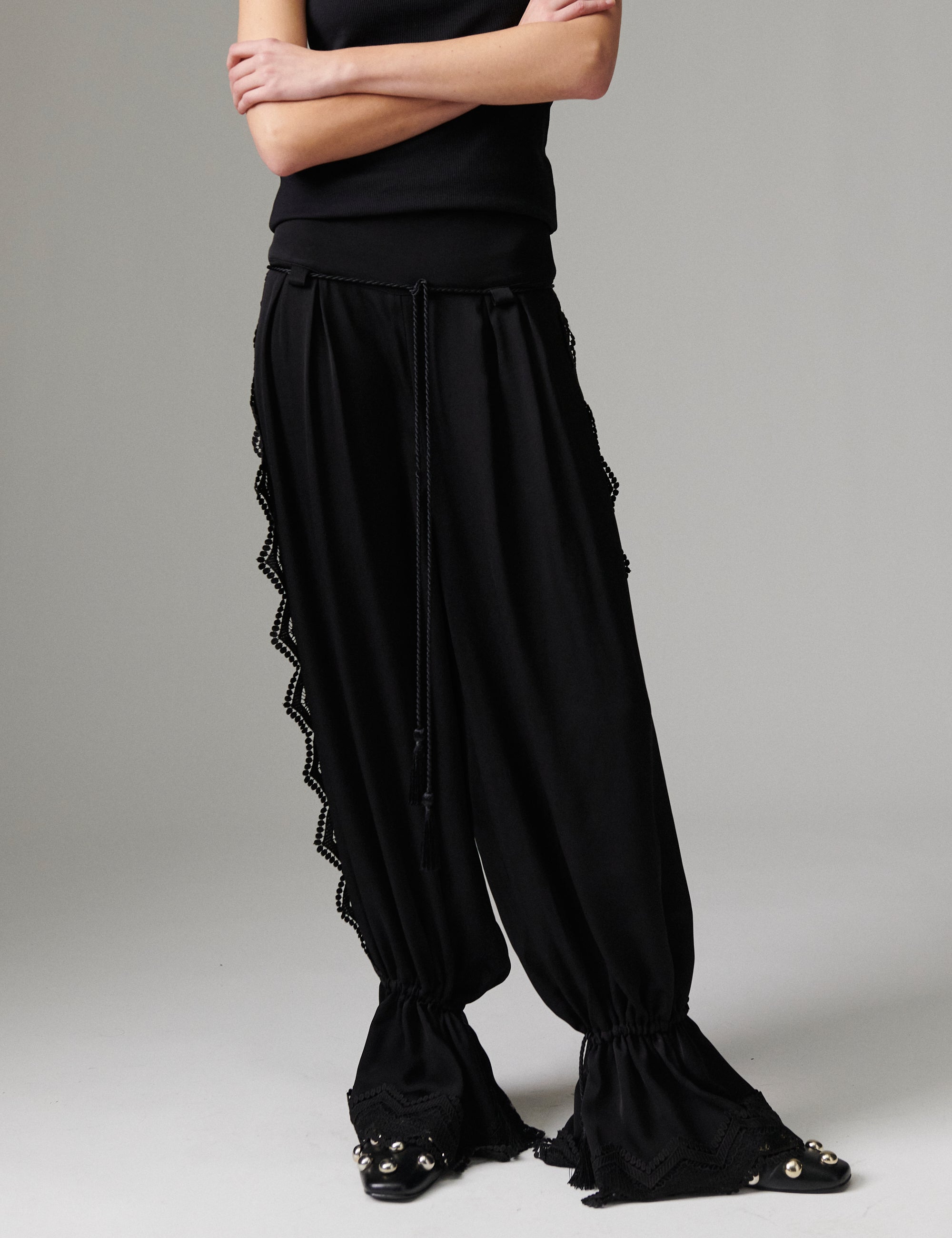 DAY Birger ét Mikkelsen Beate - Matte Crepe - Pants Pants 190303 Black