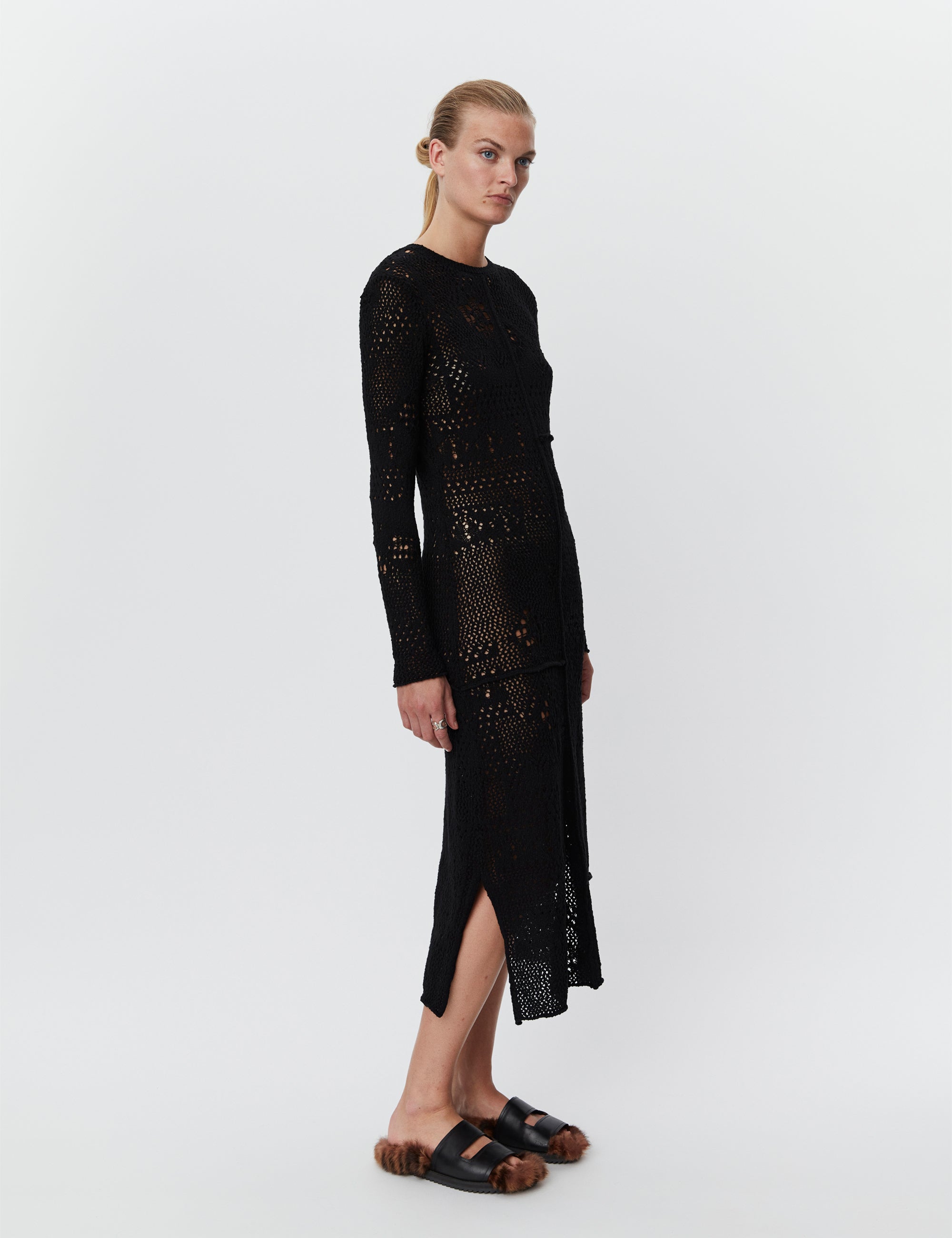 DAY Birger ét Mikkelsen Benoit - Artistic Crochet RD Dress 190303 Black