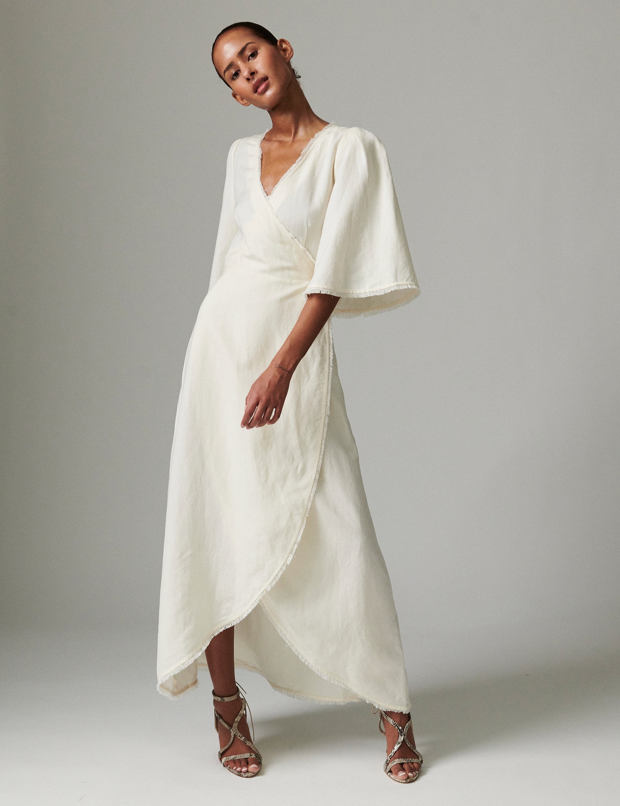 DAY Birger ét Mikkelsen Camilla - Contrast Linen Dress 110605 JETSTREAM