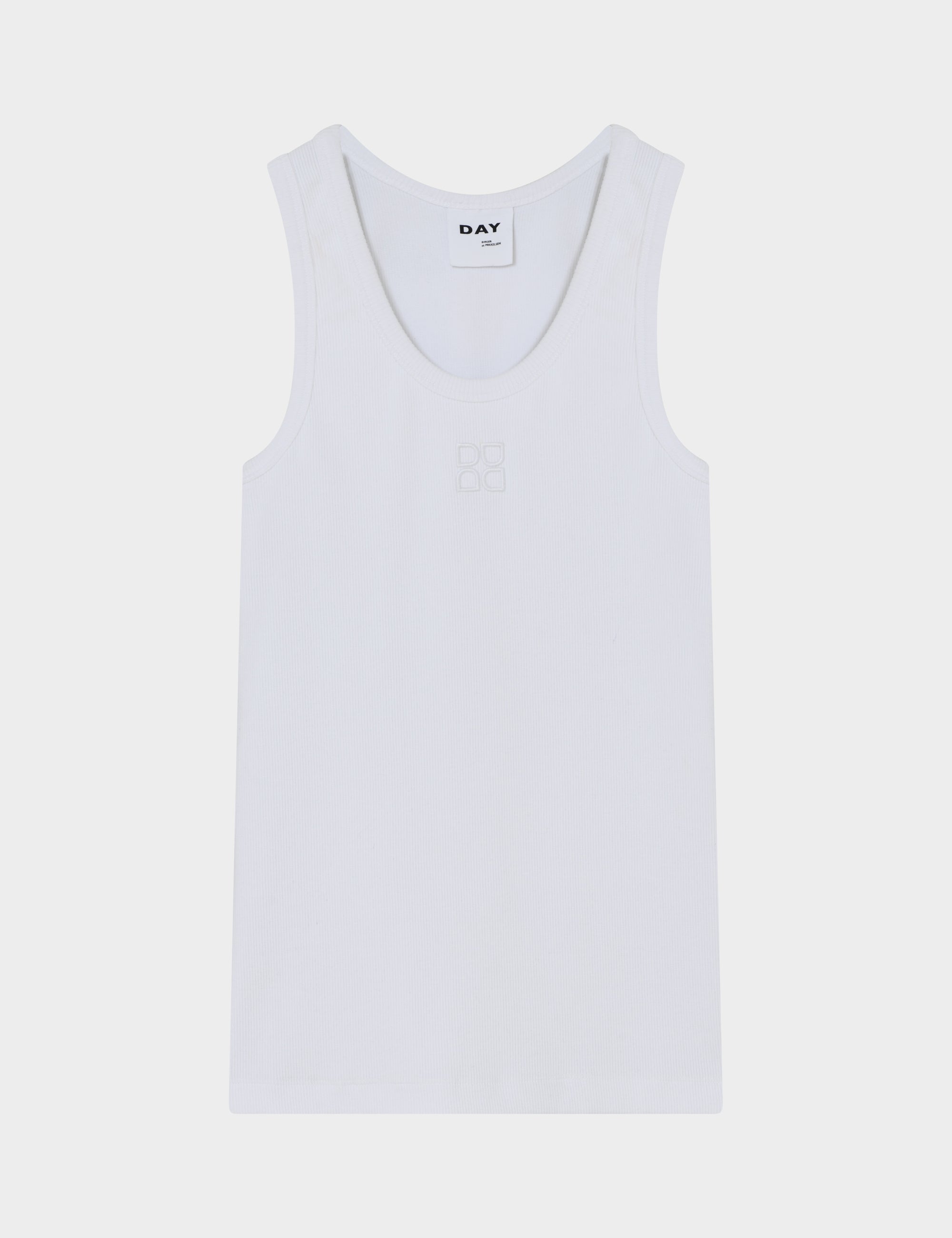 DAY Birger ét Mikkelsen Camilo - Classic Rib - Top Top 110601 Bright White