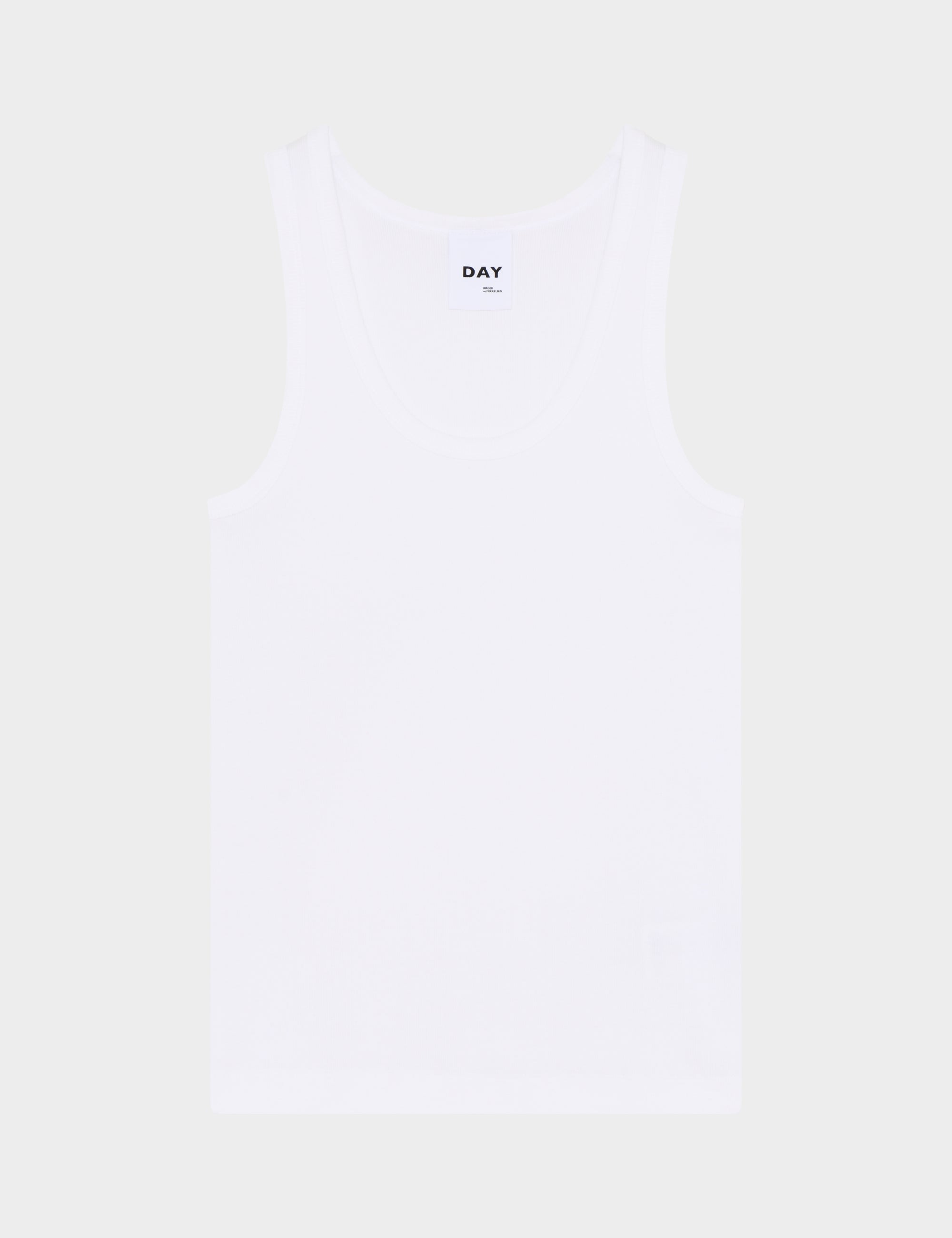 DAY Birger ét Mikkelsen Camilo - Classic Rib RD Tops & T-Shirts 110601 BRIGHT WHITE