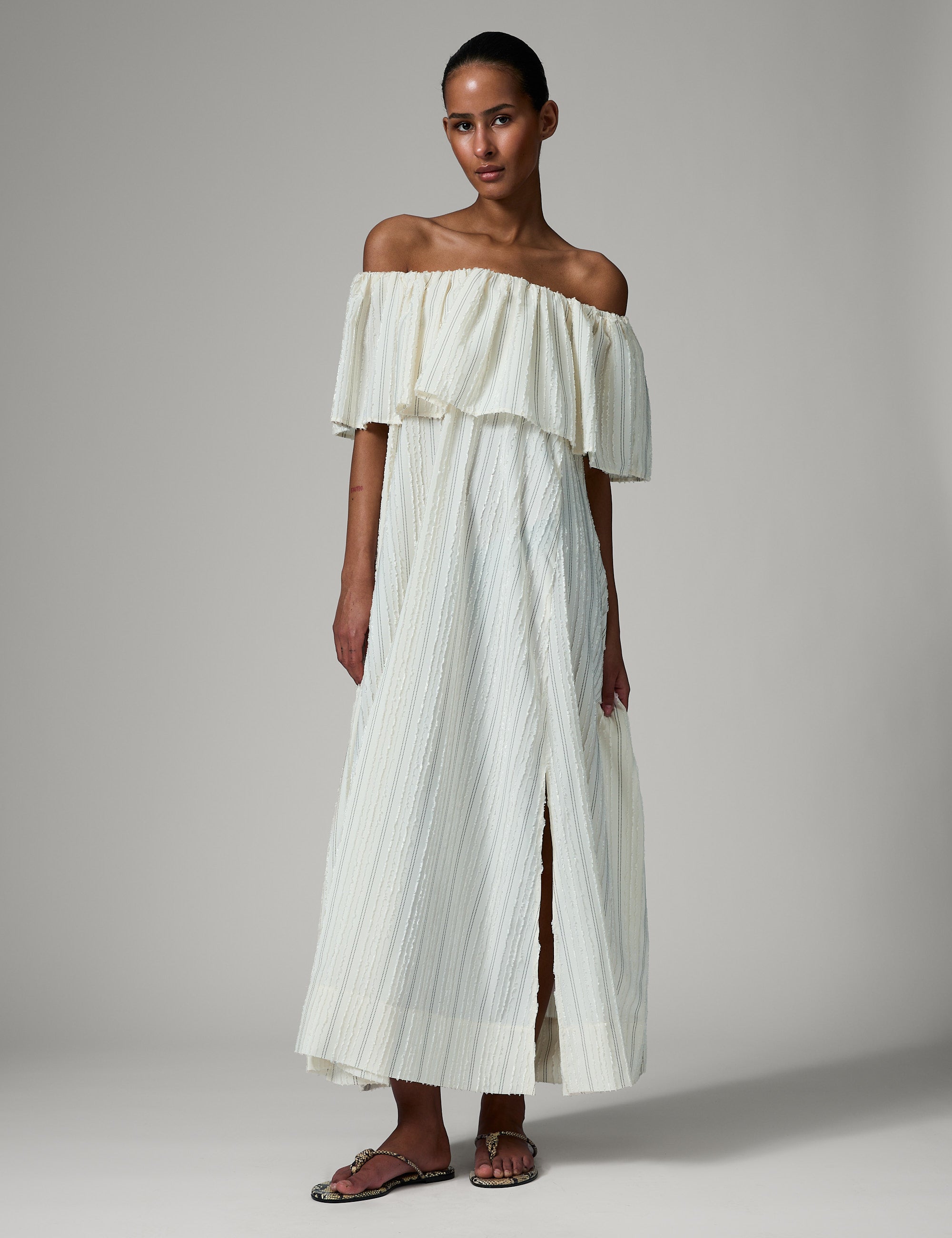 DAY Birger ét Mikkelsen Chrissi- Raw Stripes Dress 110605 Jet Stream