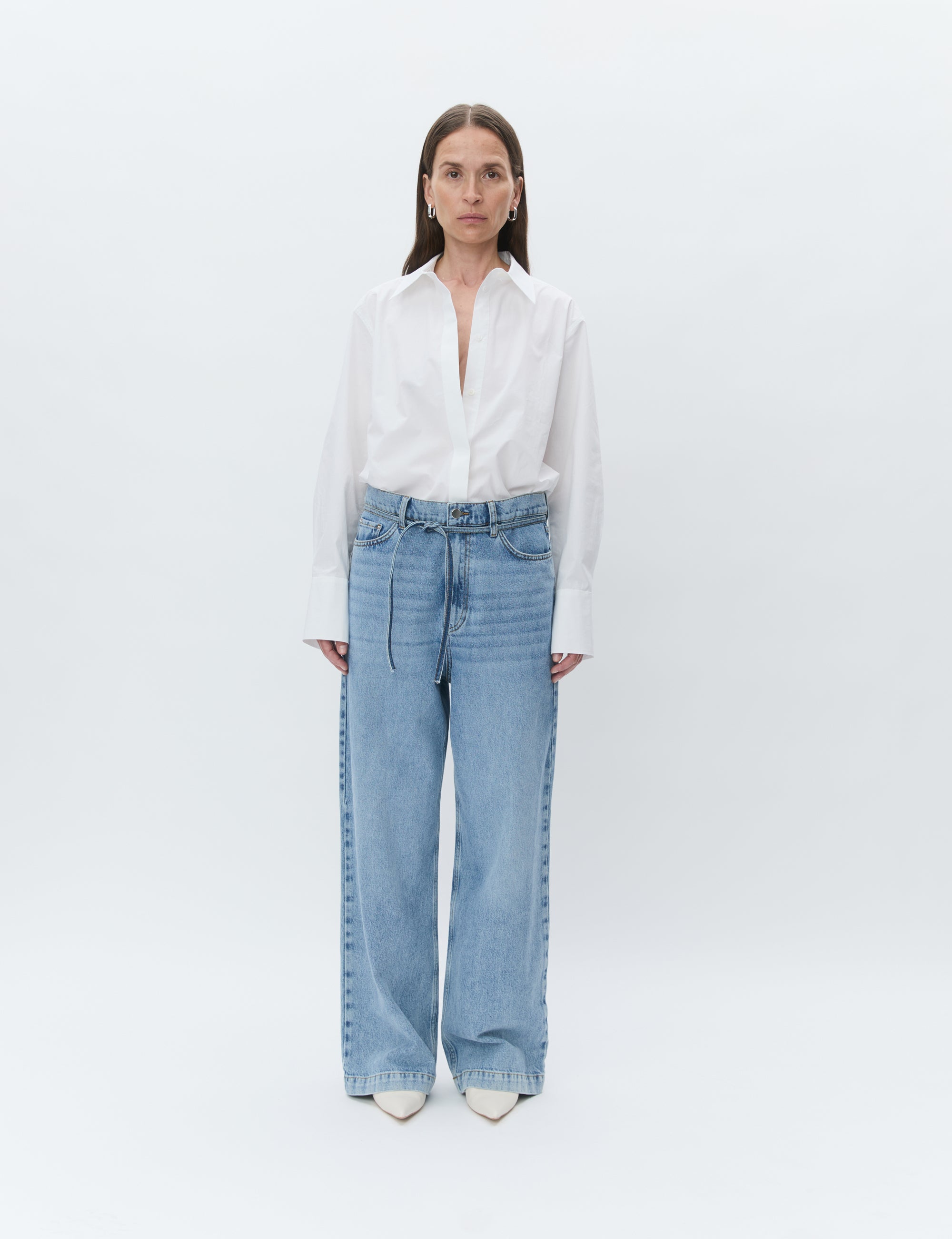 DAY Birger ét Mikkelsen Christiane - Solid Cotton RD Shirts & Blouses 110601 Bright White