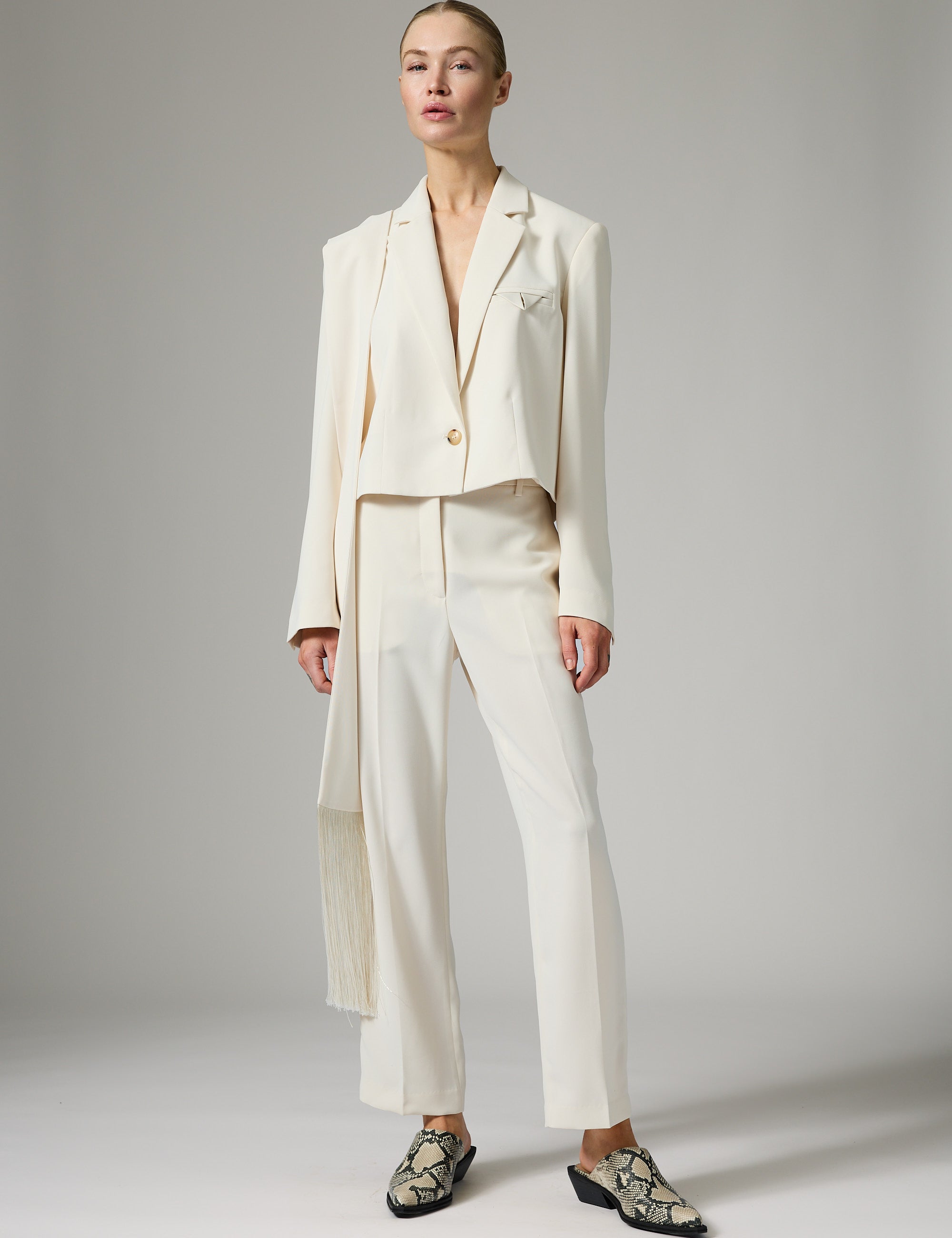 DAY Birger ét Mikkelsen Classic Lady - Classic Gabardine Pants 01002 Ivory Shade