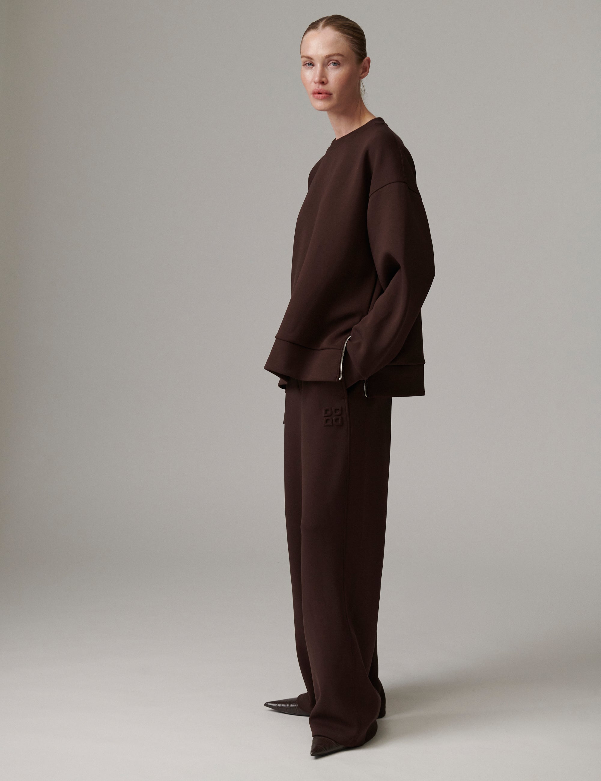 DAY Birger ét Mikkelsen DAYCrewa - Scuba - Sweatshirt Sweatshirt 190915 Coffee Bean