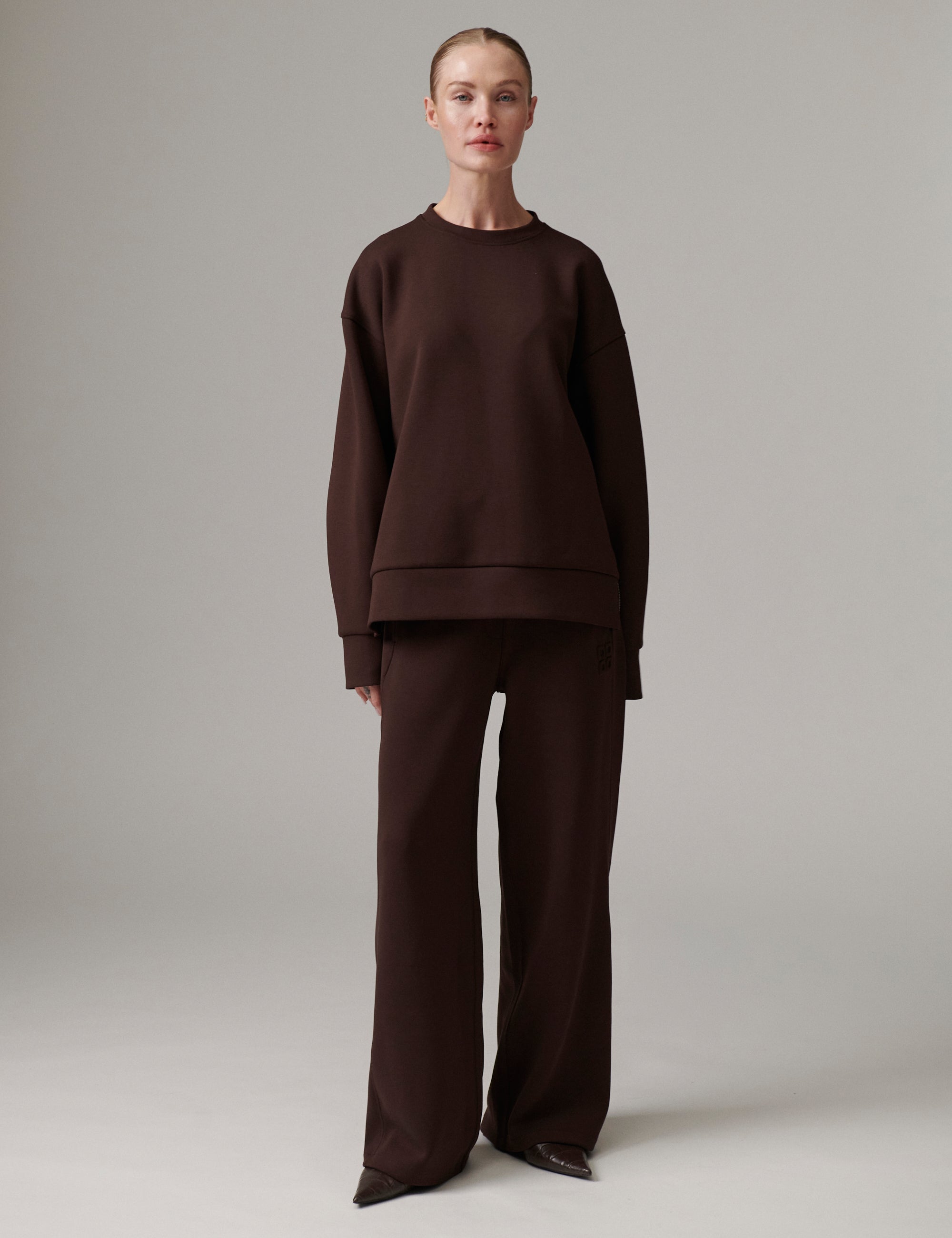 DAY Birger ét Mikkelsen DAYCrewa - Scuba - Sweatshirt Sweatshirt 190915 Coffee Bean
