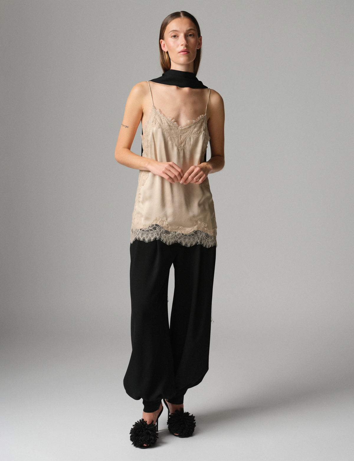 DAY Birger ét Mikkelsen DAYLacey - Fluid Viscose - Top Top 151304 HUMUS