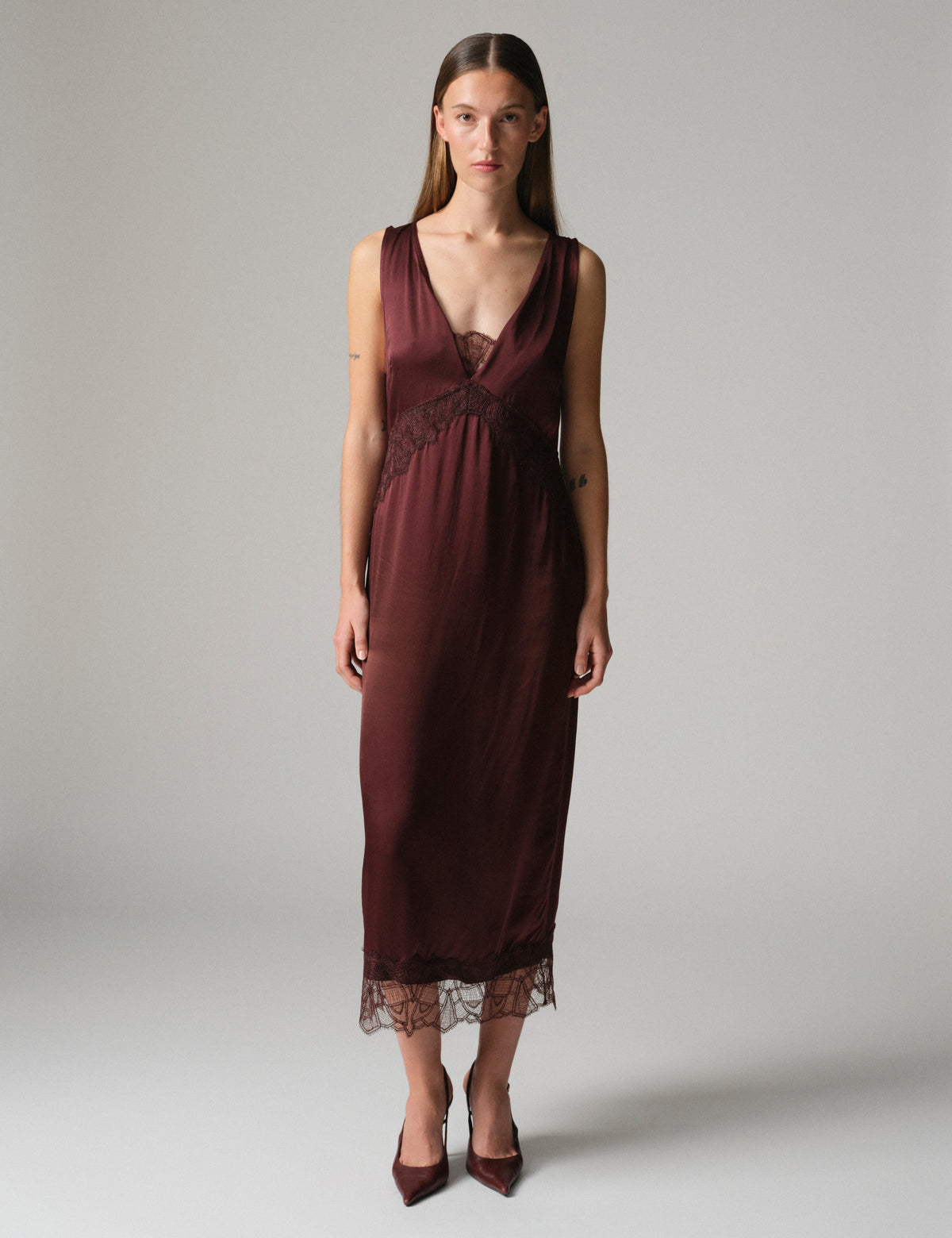 DAY Birger ét Mikkelsen DAYPia - Fluid Viscose - Dress Dress 191619 FUDGE